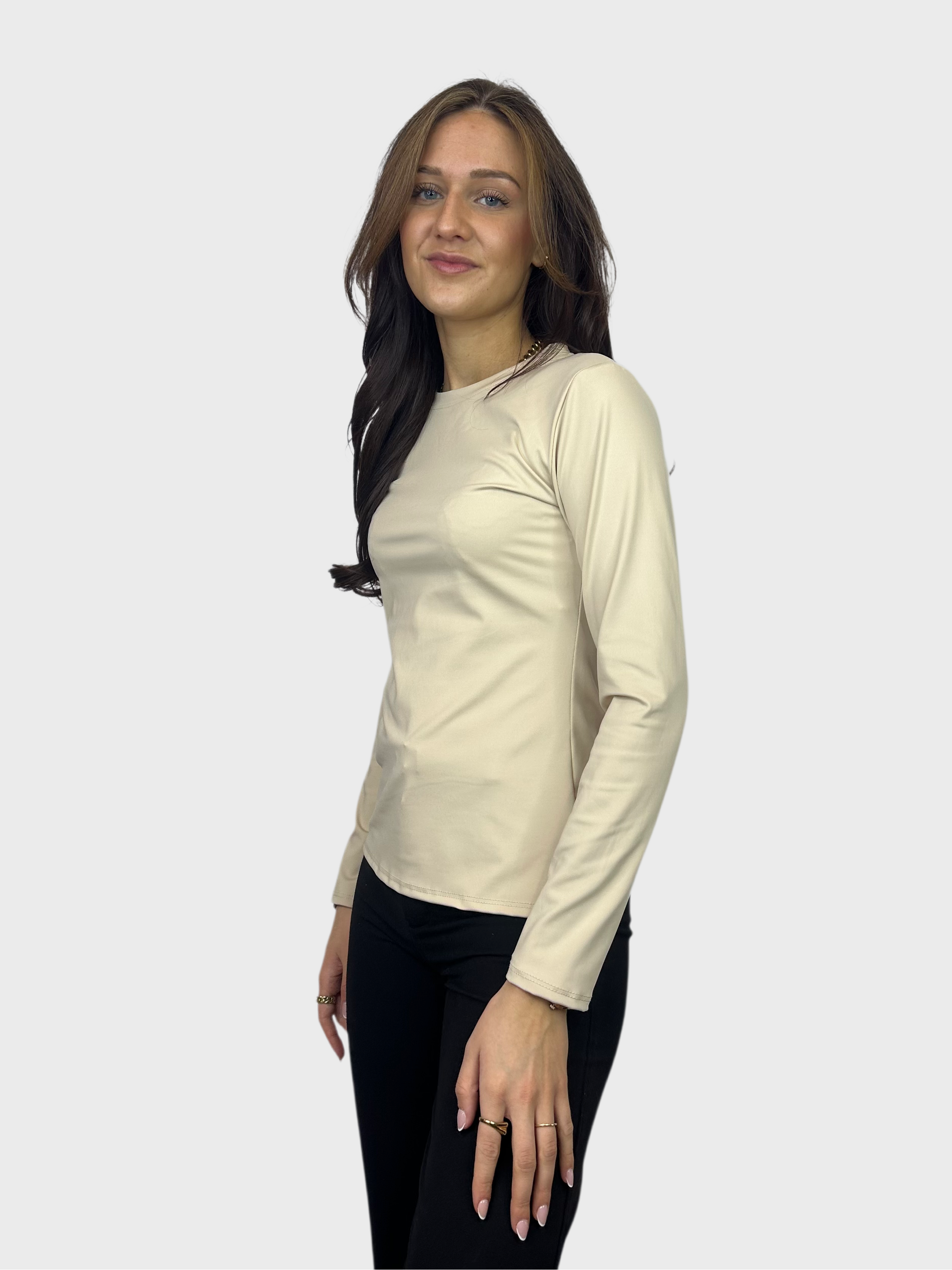 Basic Longsleeve Top - Beige