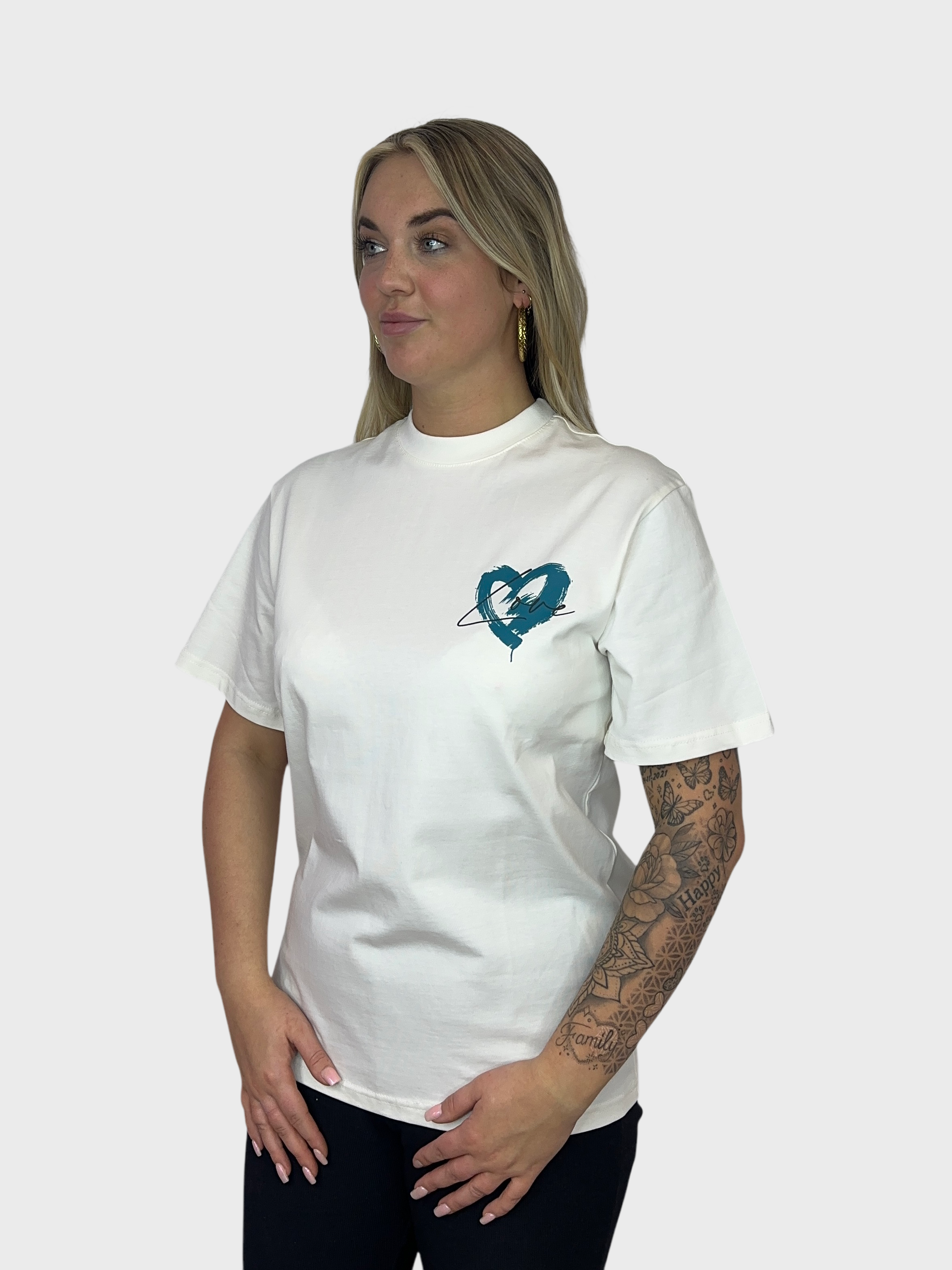 Love Hart T-Shirt - Wit