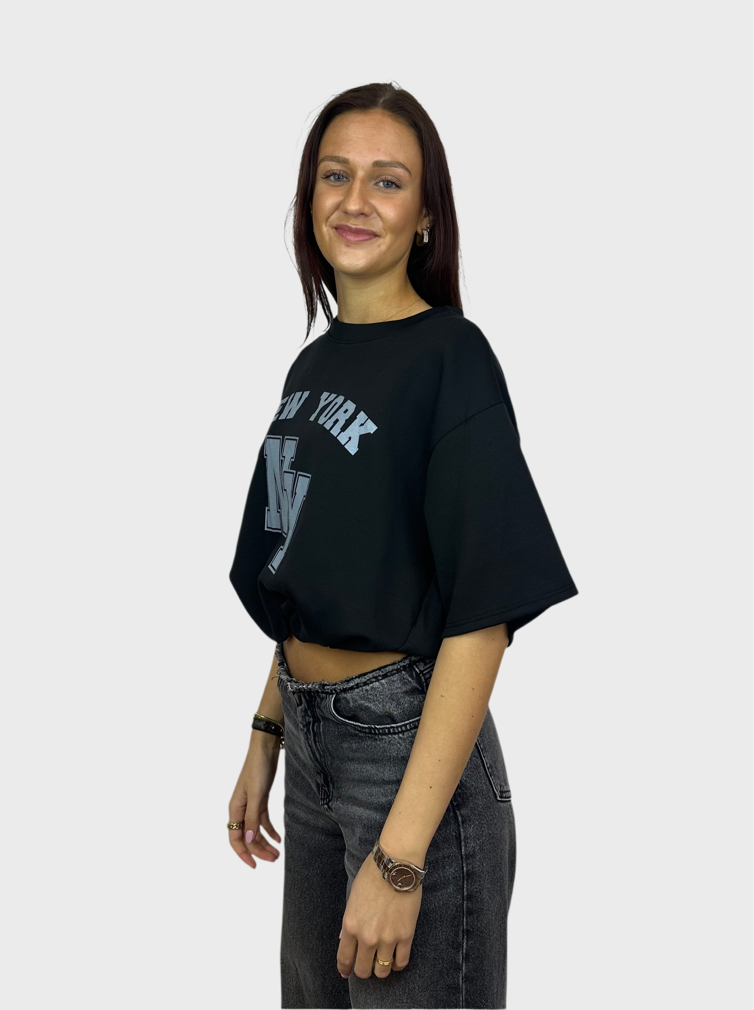 New York Top - Zwart