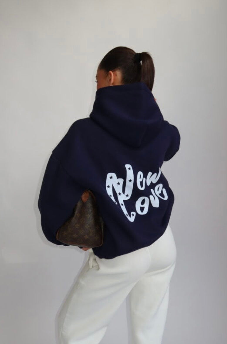 New Love Hoodie - Navy