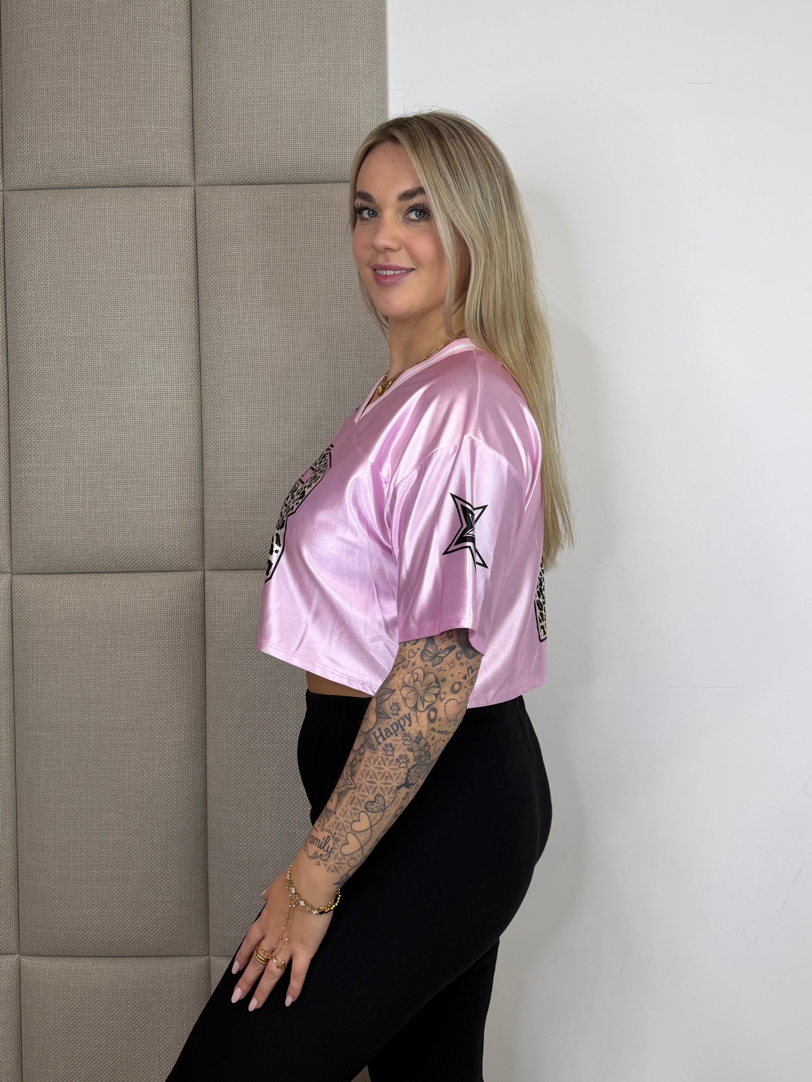 Genius Jersey Top - Licht Roze