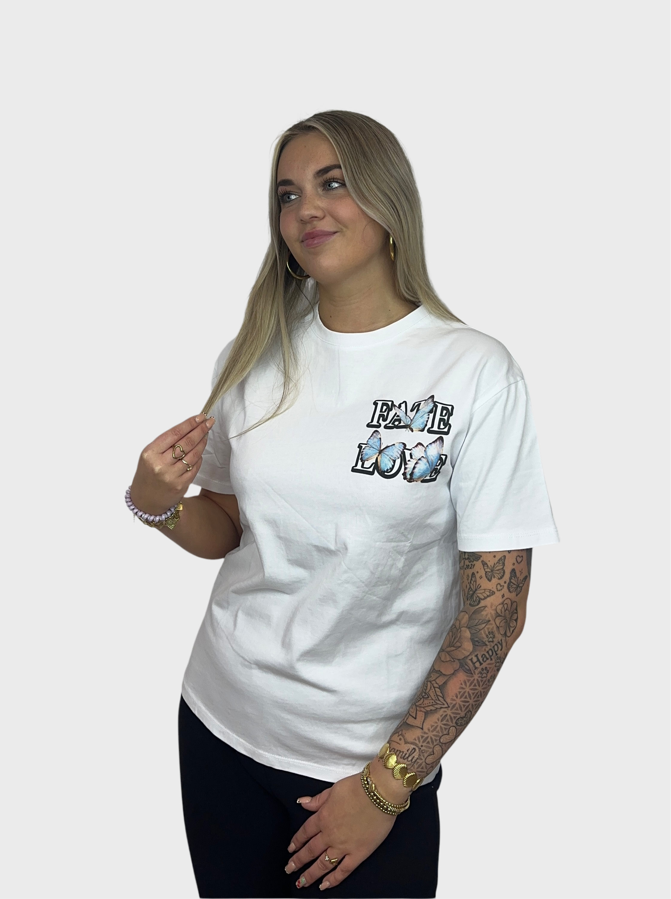 Fate Love Butterfly T-Shirt - Wit