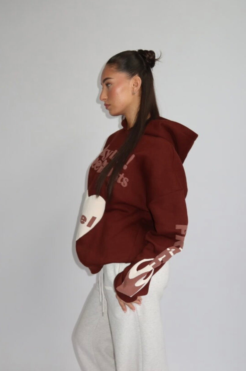 Lucky Me Hoodie - Bruin met Bruin