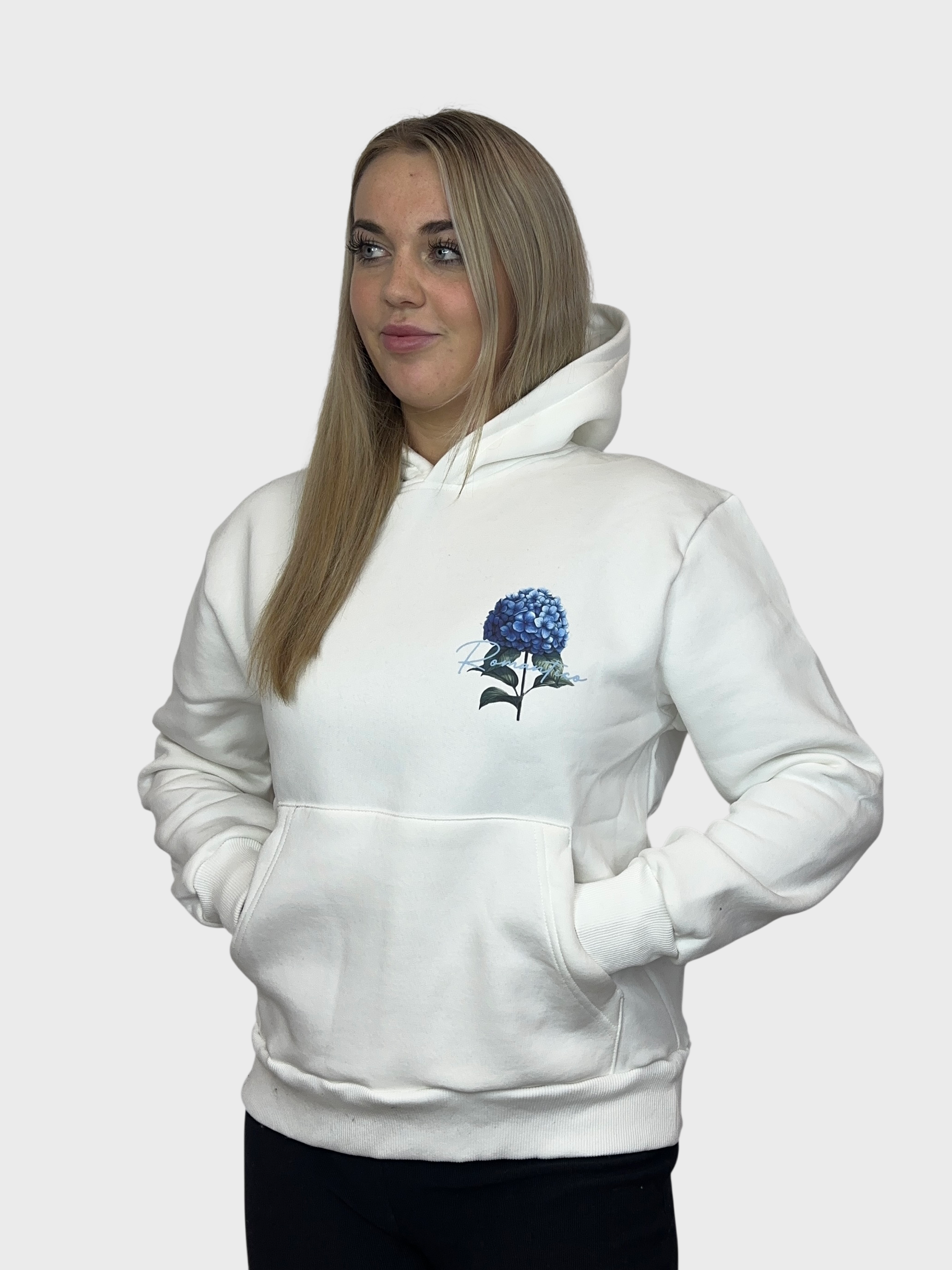 Romantica Flower Hoodie - Wit
