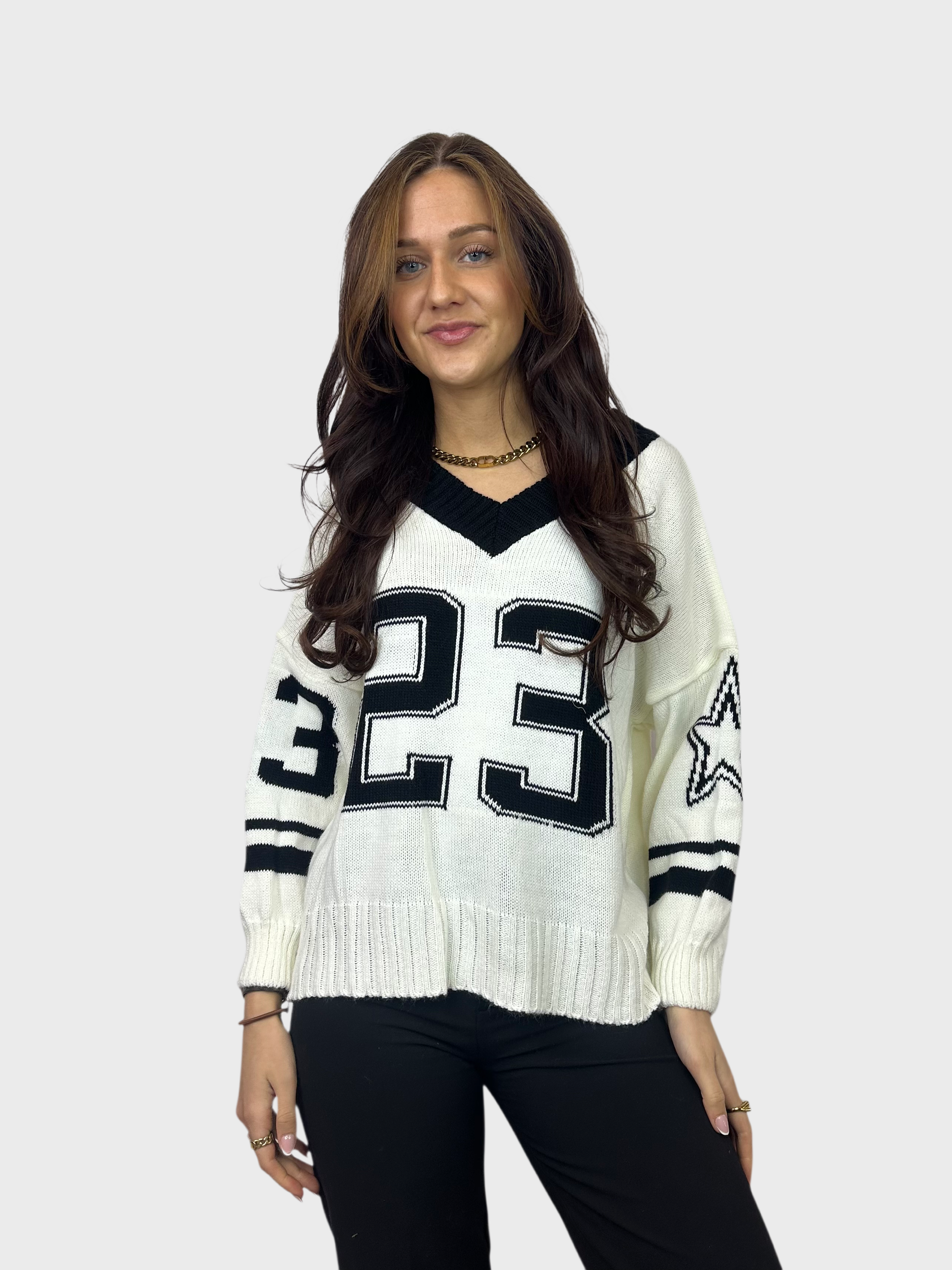 Stars 23 Sweater - Wit