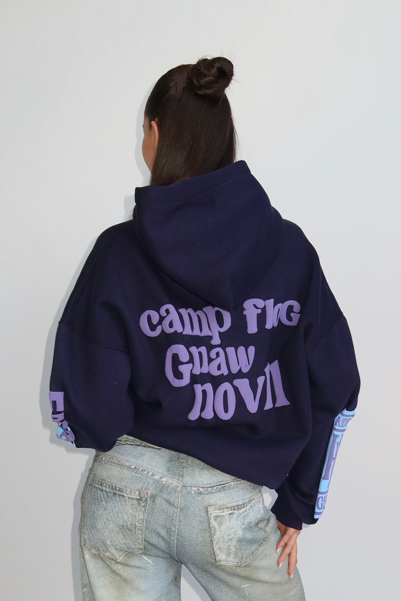 Lucky Me Hoodie - Navy met Blauw