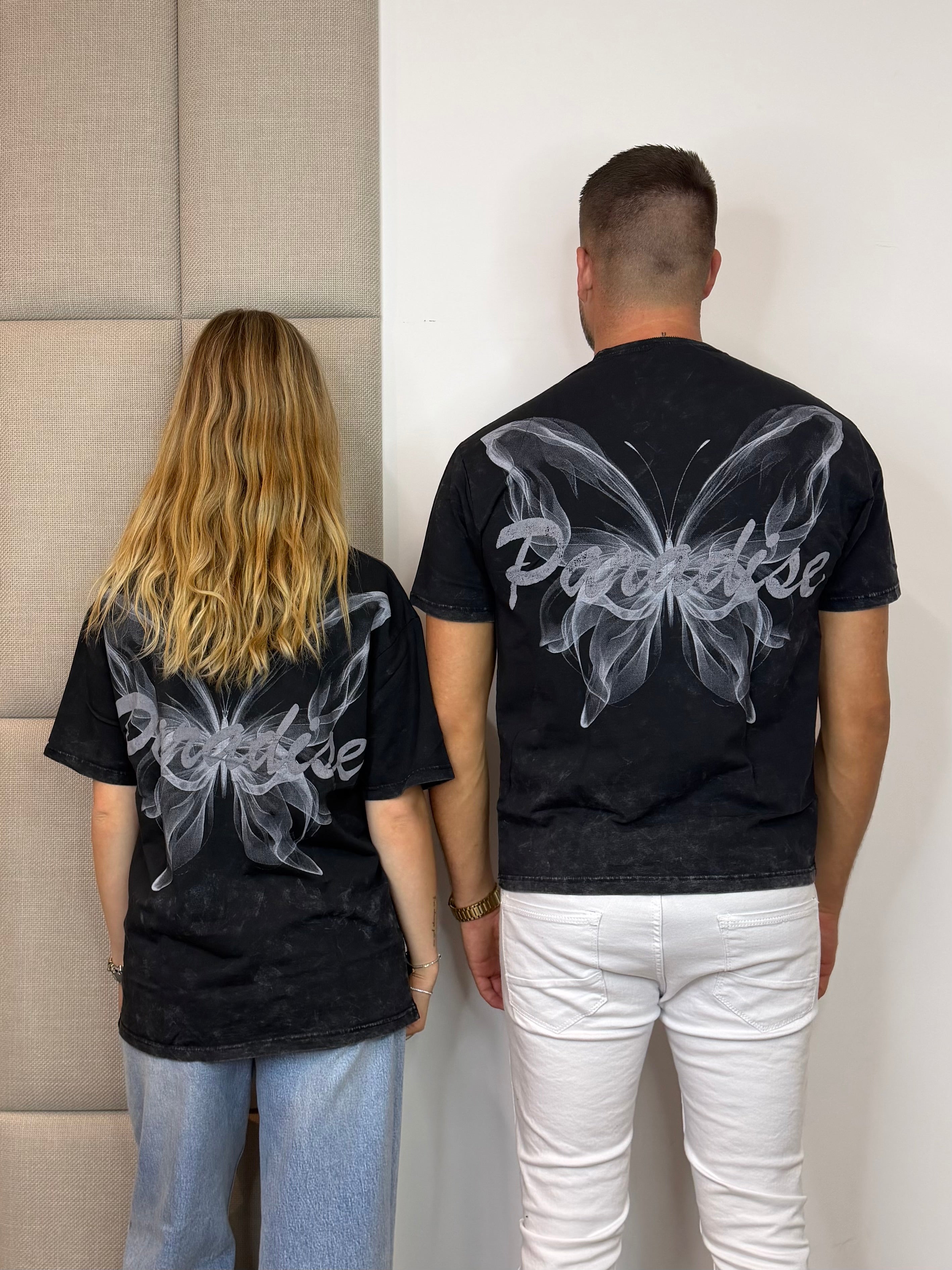 Paradise T-Shirt - Gewassen Zwart
