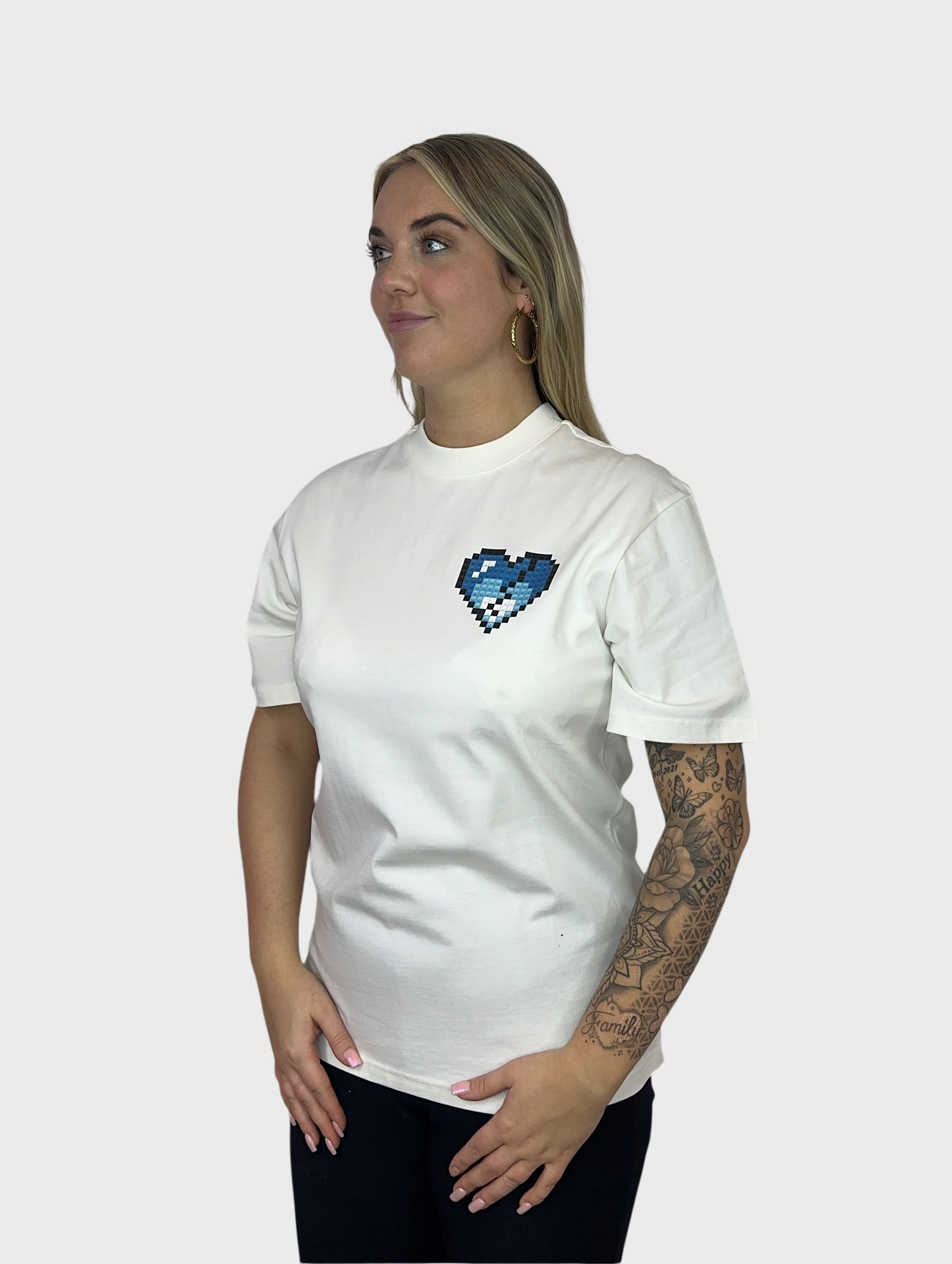 Blue Logo T-Shirt - Wit