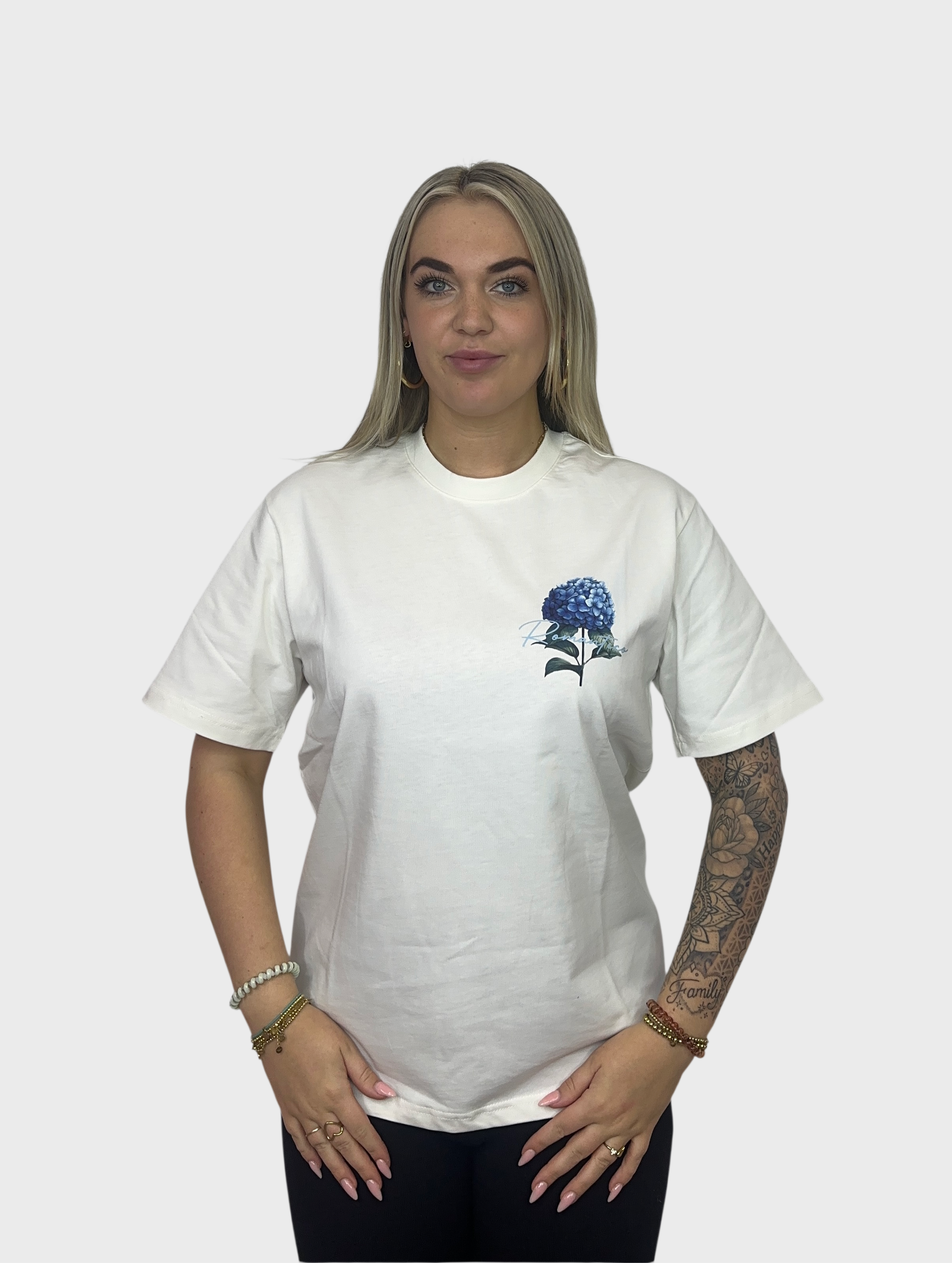 Romantica Flower T-Shirt - Wit