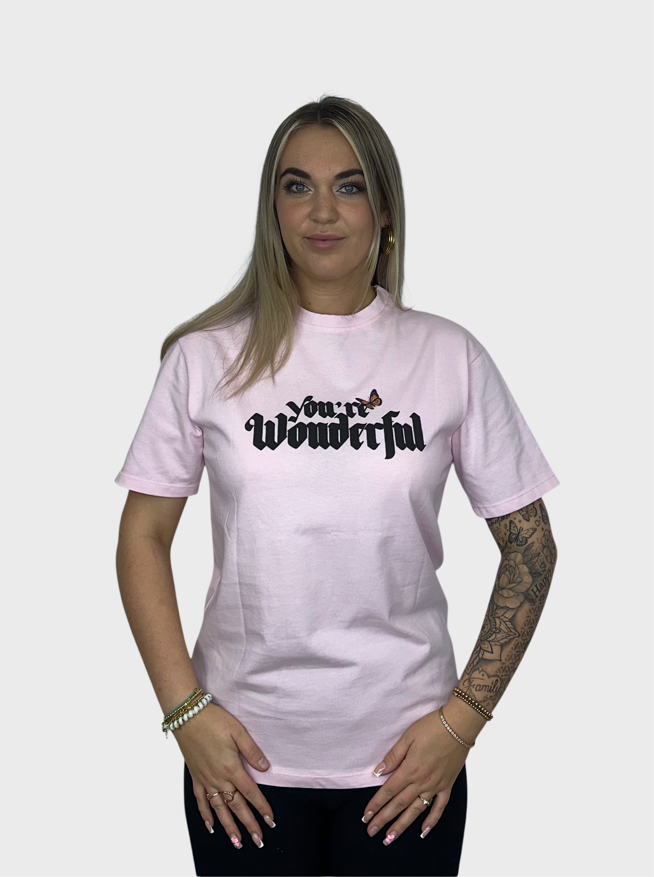 You’re Wonderful T-Shirt - Roze