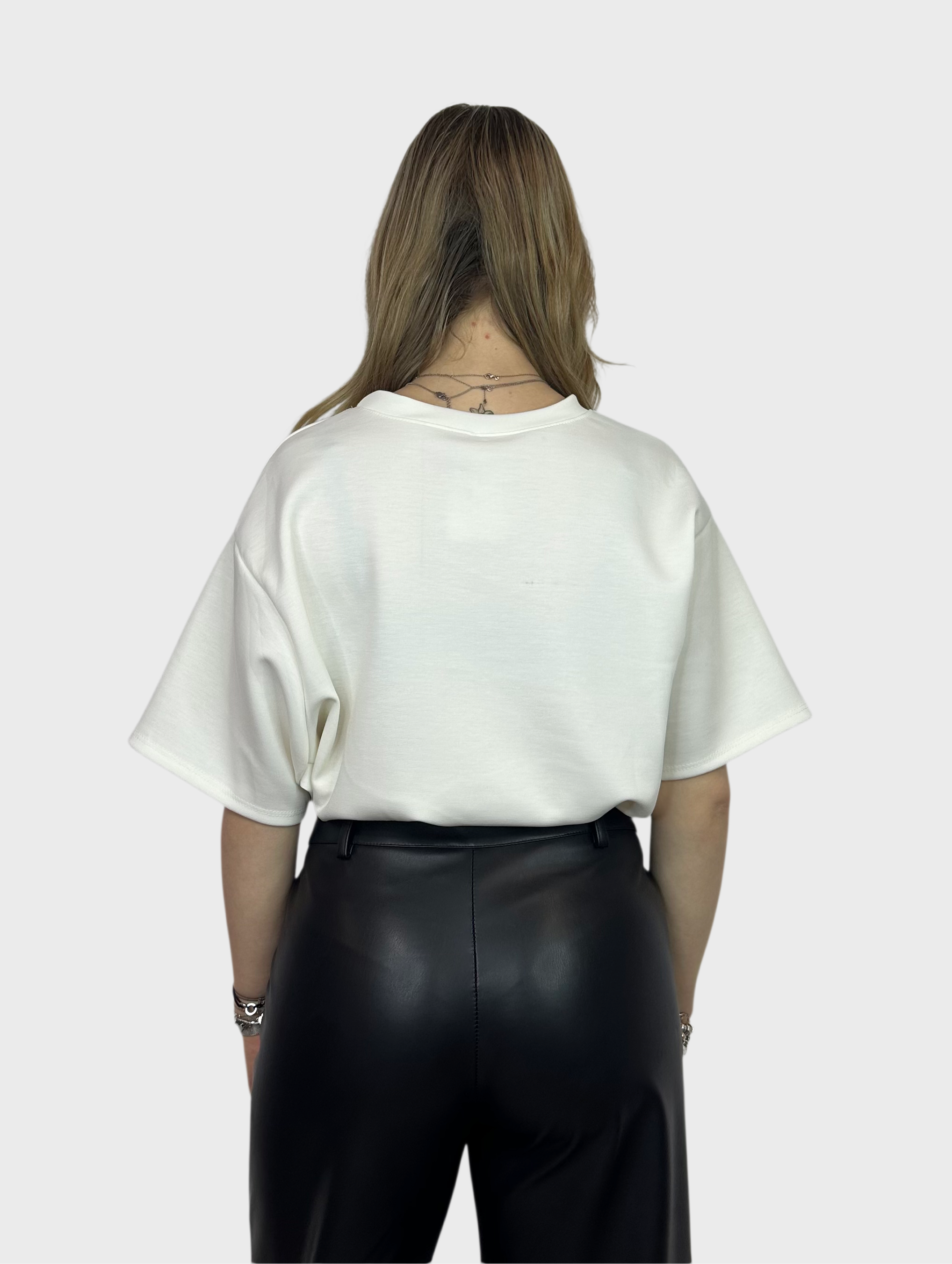 LA Leopard Top - Wit