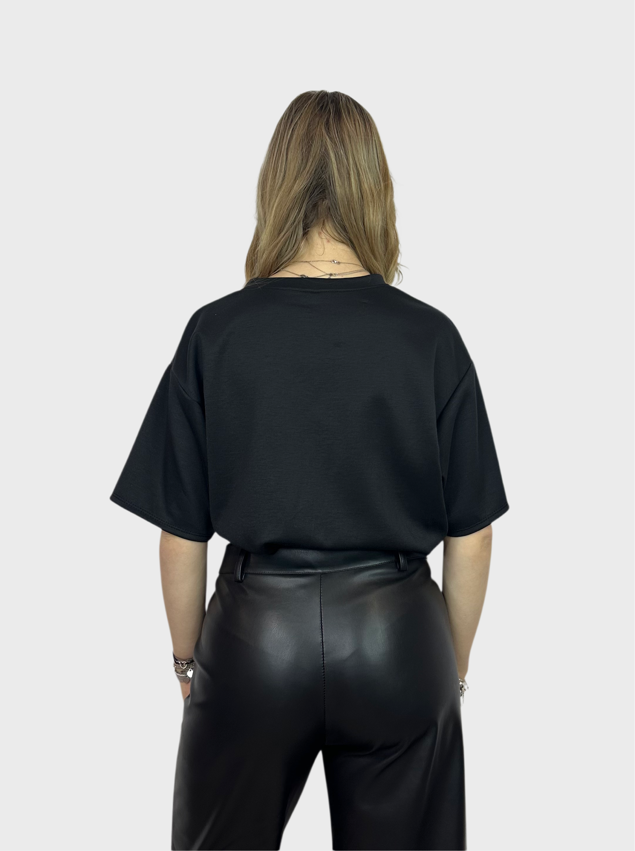 LA Leopard Top - Zwart