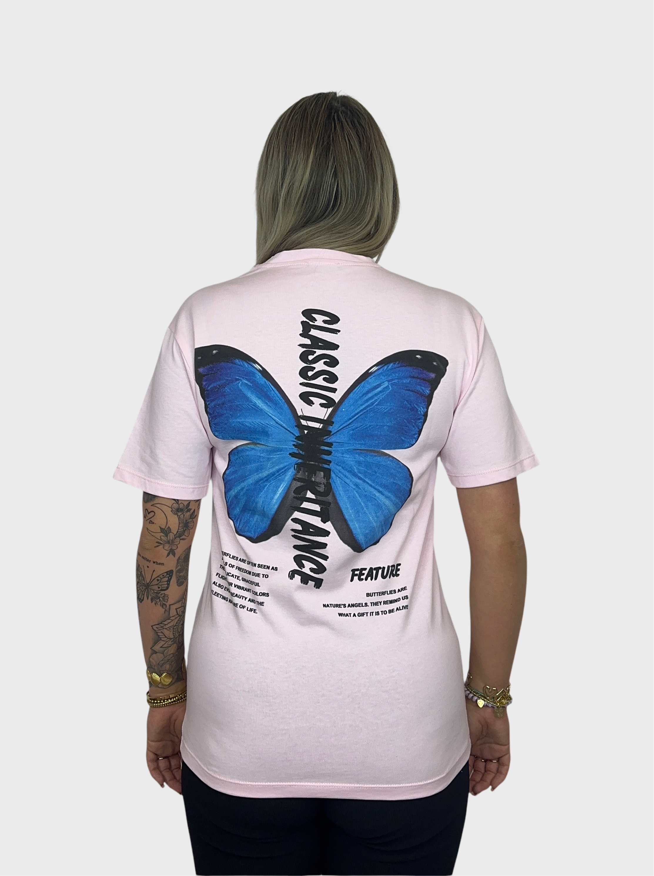 Classic Butterfly T-Shirt - Roze