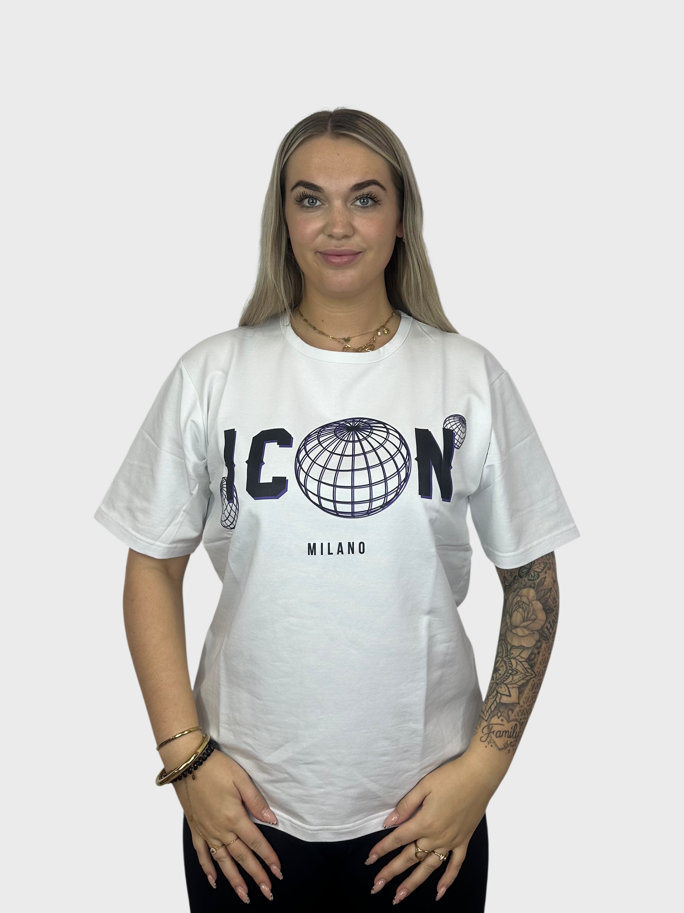 IC🪩N T-Shirt - Wit