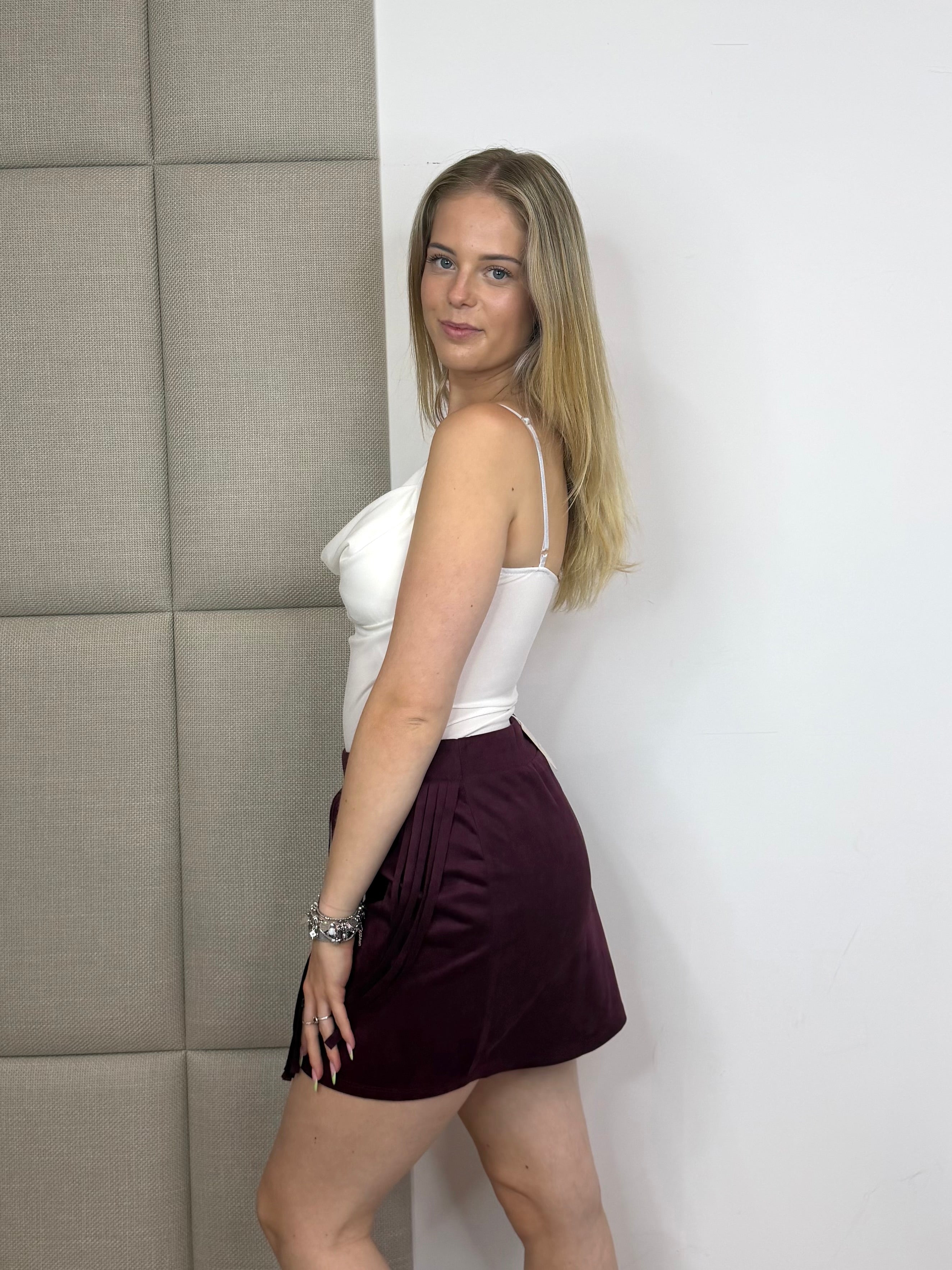 Sabine Skirt - Bordeaux