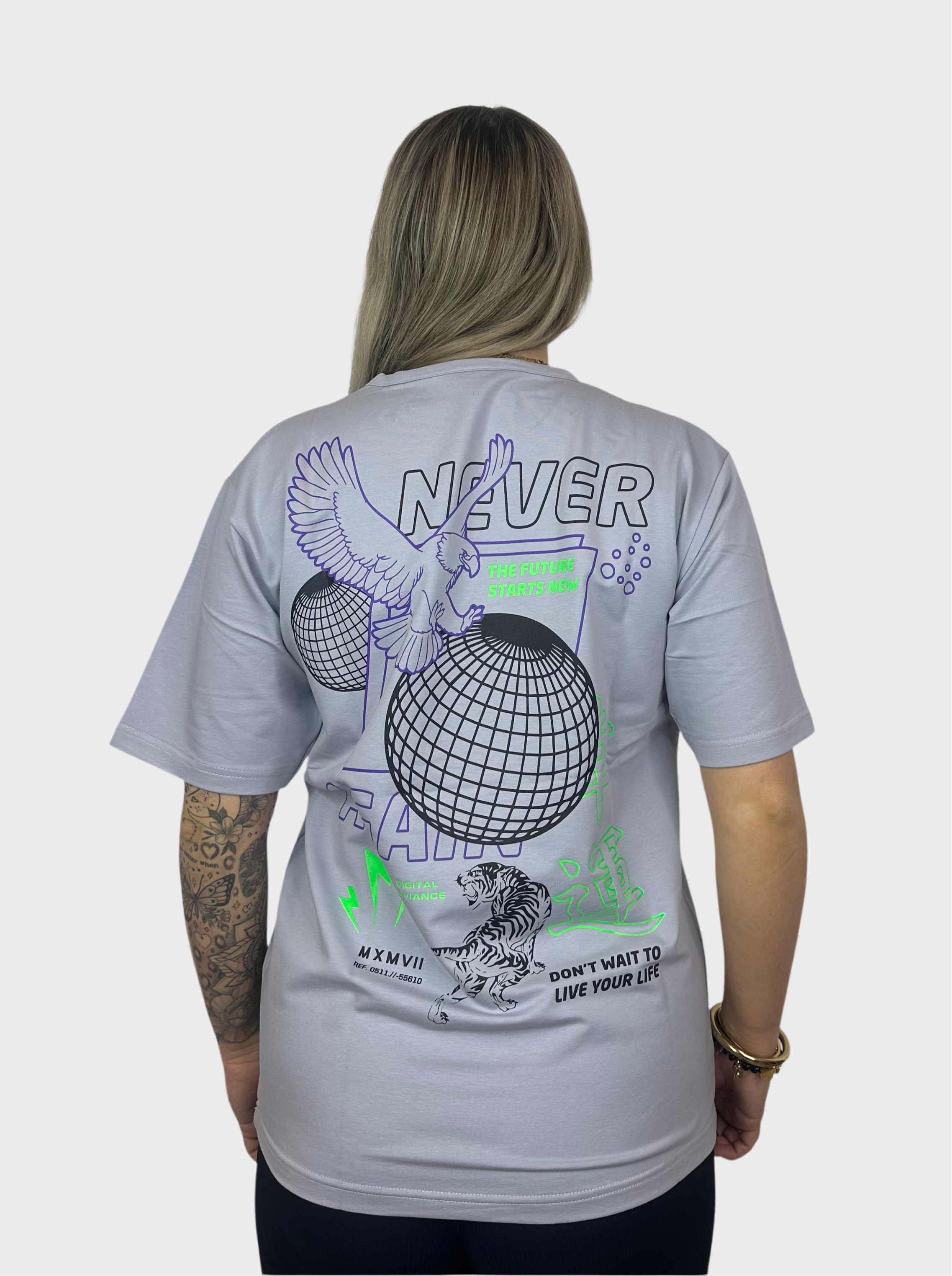 IC🪩N T-Shirt - Grijs