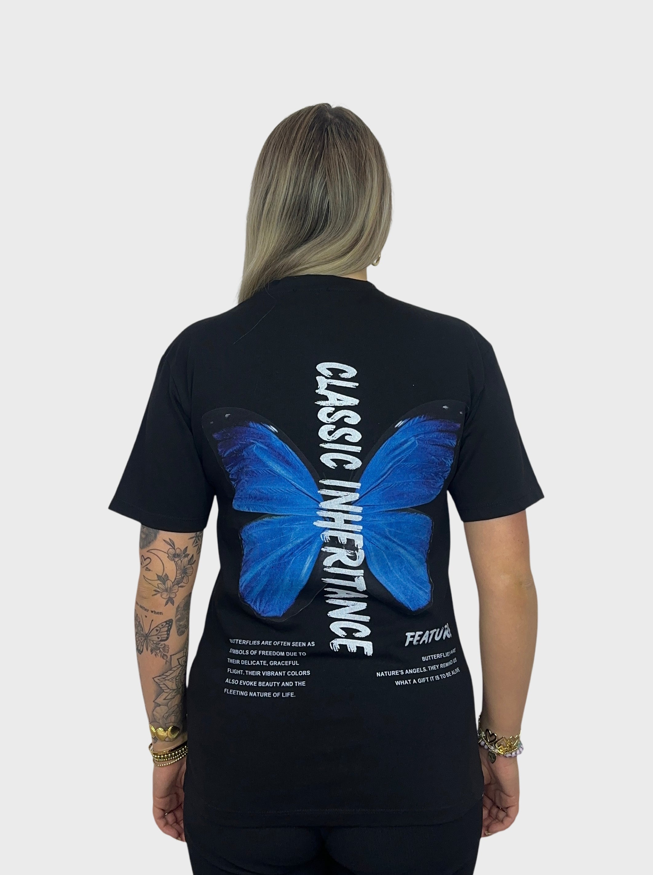 Classic Butterfly T-Shirt - Zwart