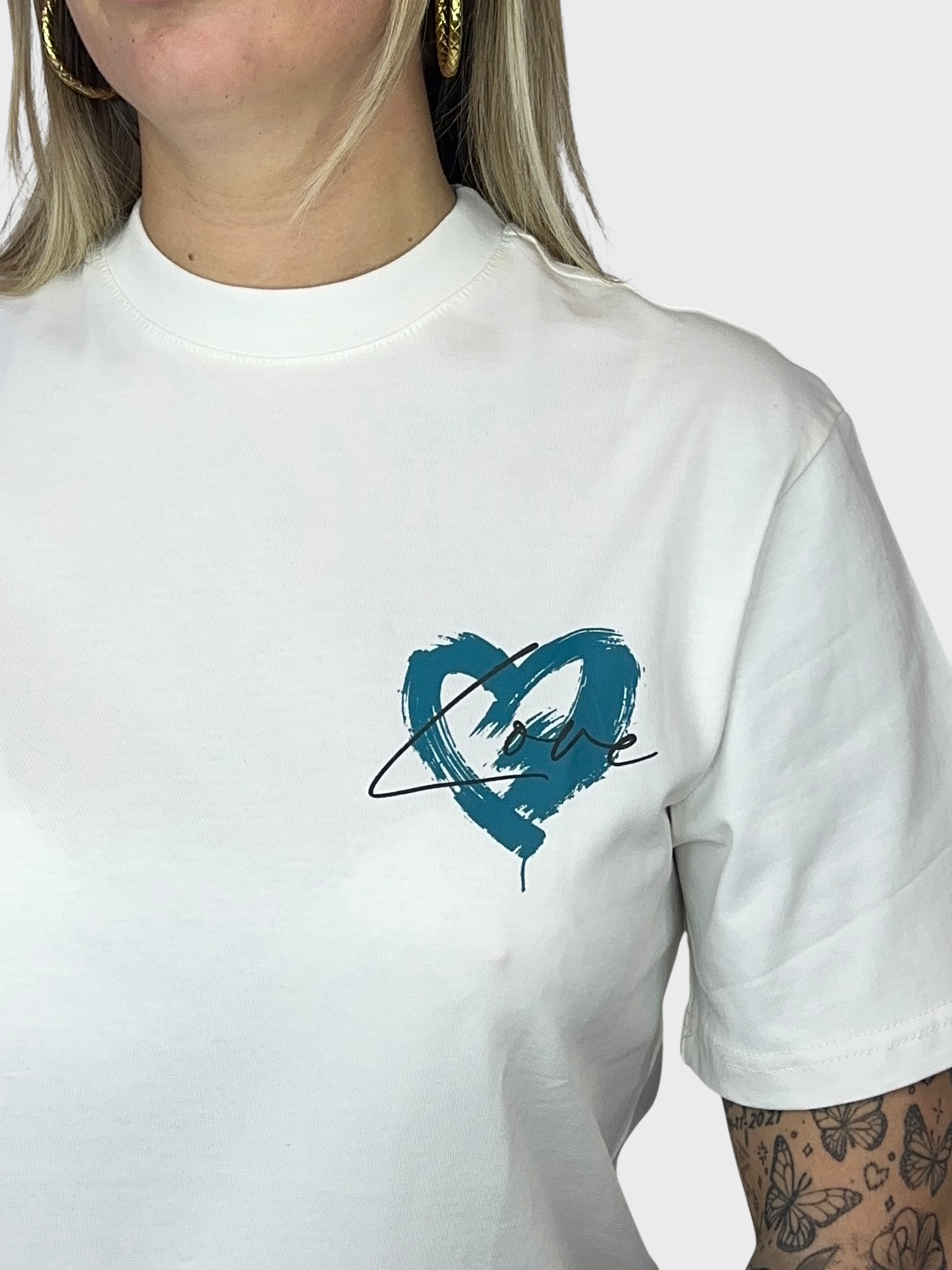 Love Hart T-Shirt - Wit