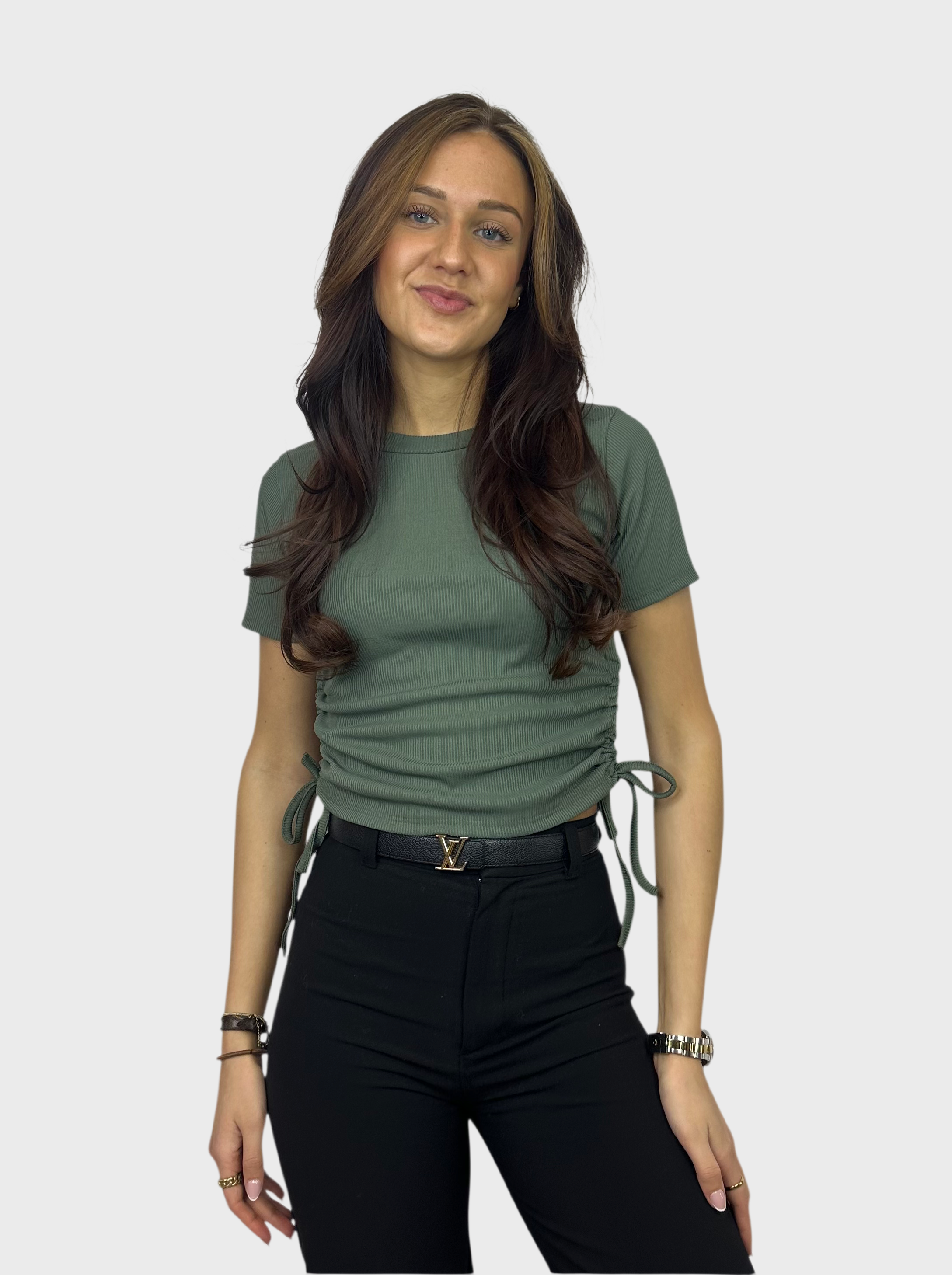 Mandy Top - Army Groen