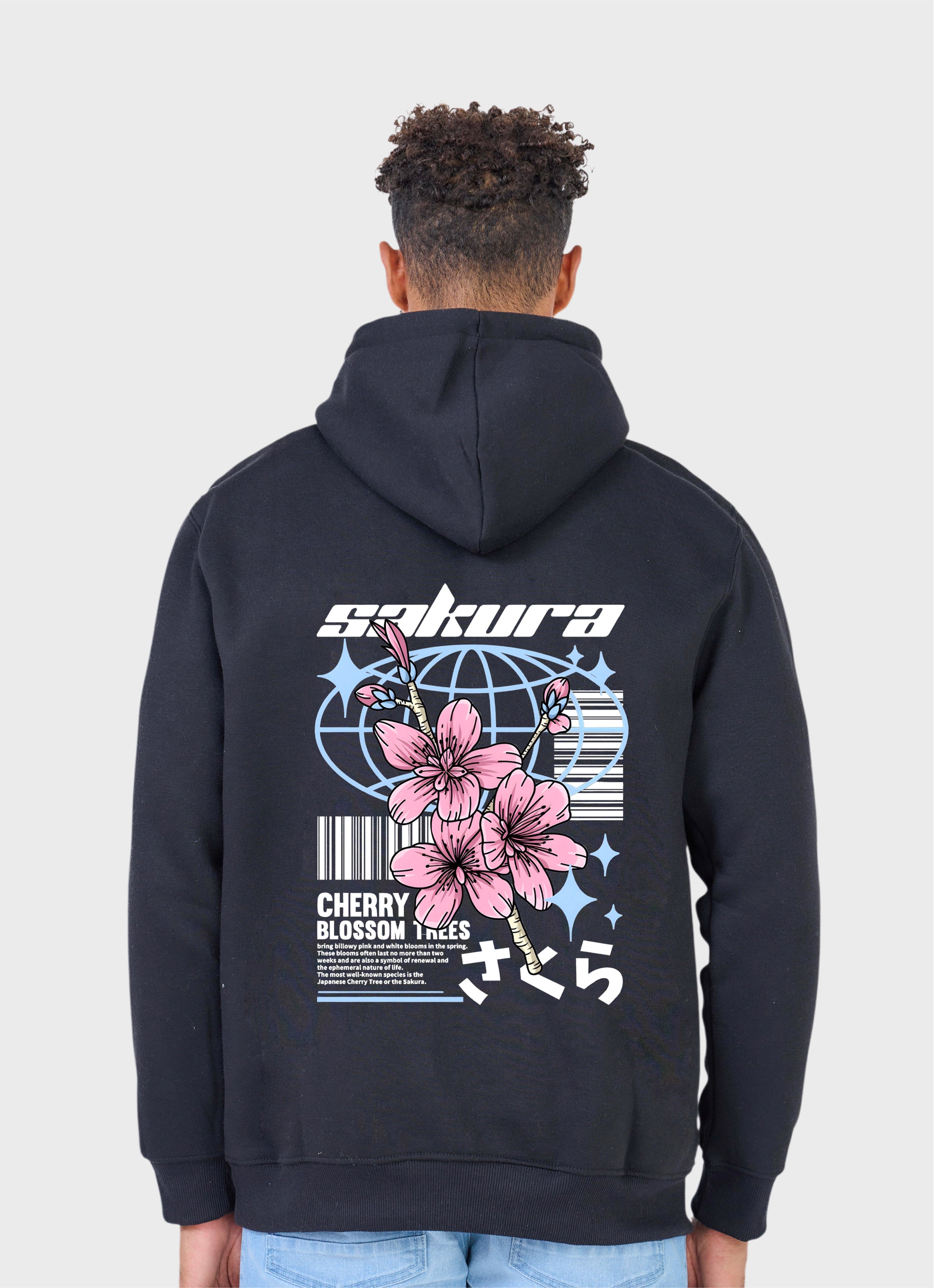 Sakura Hoodie - Zwart
