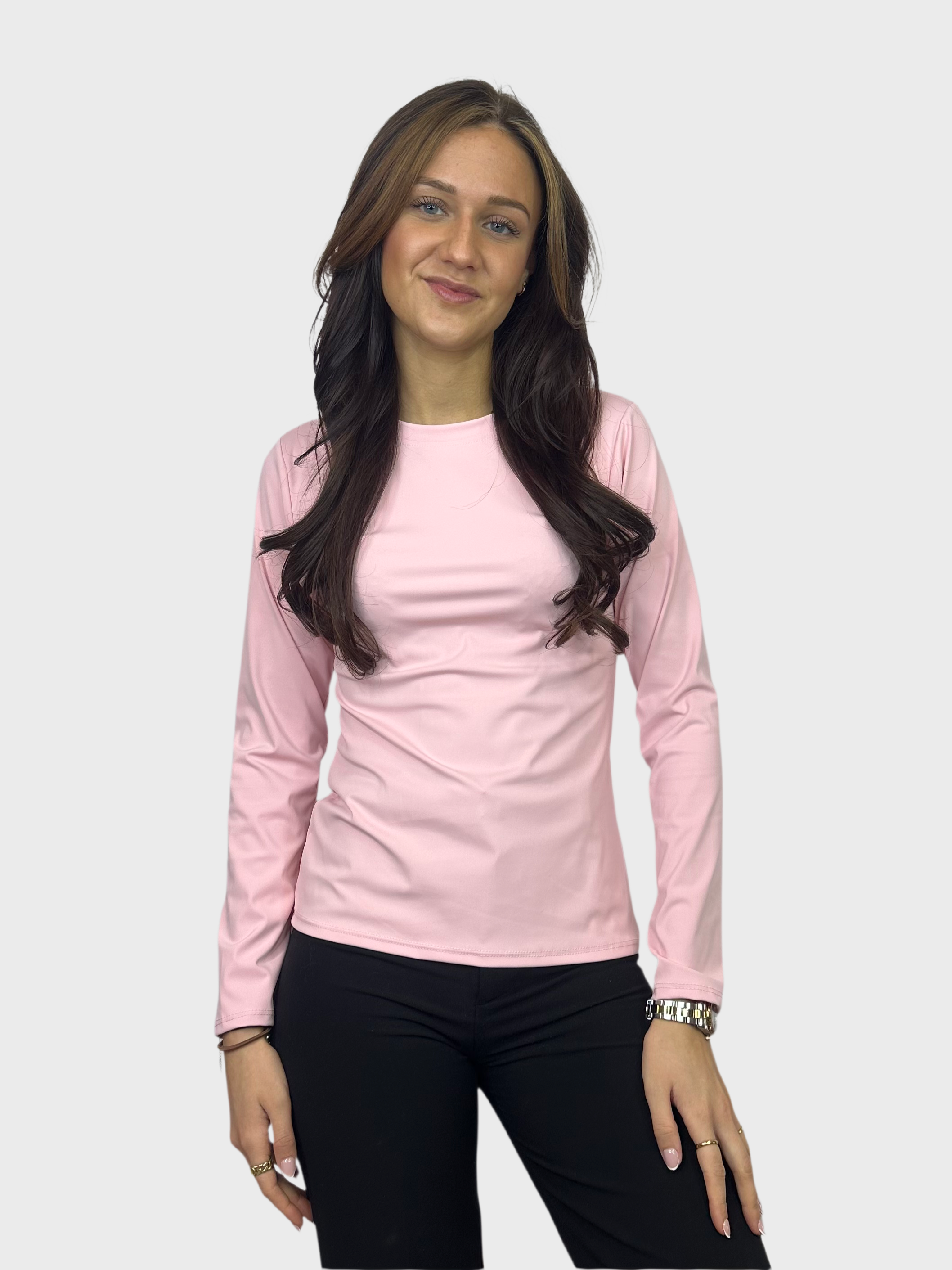 Basic Longsleeve Top - Roze