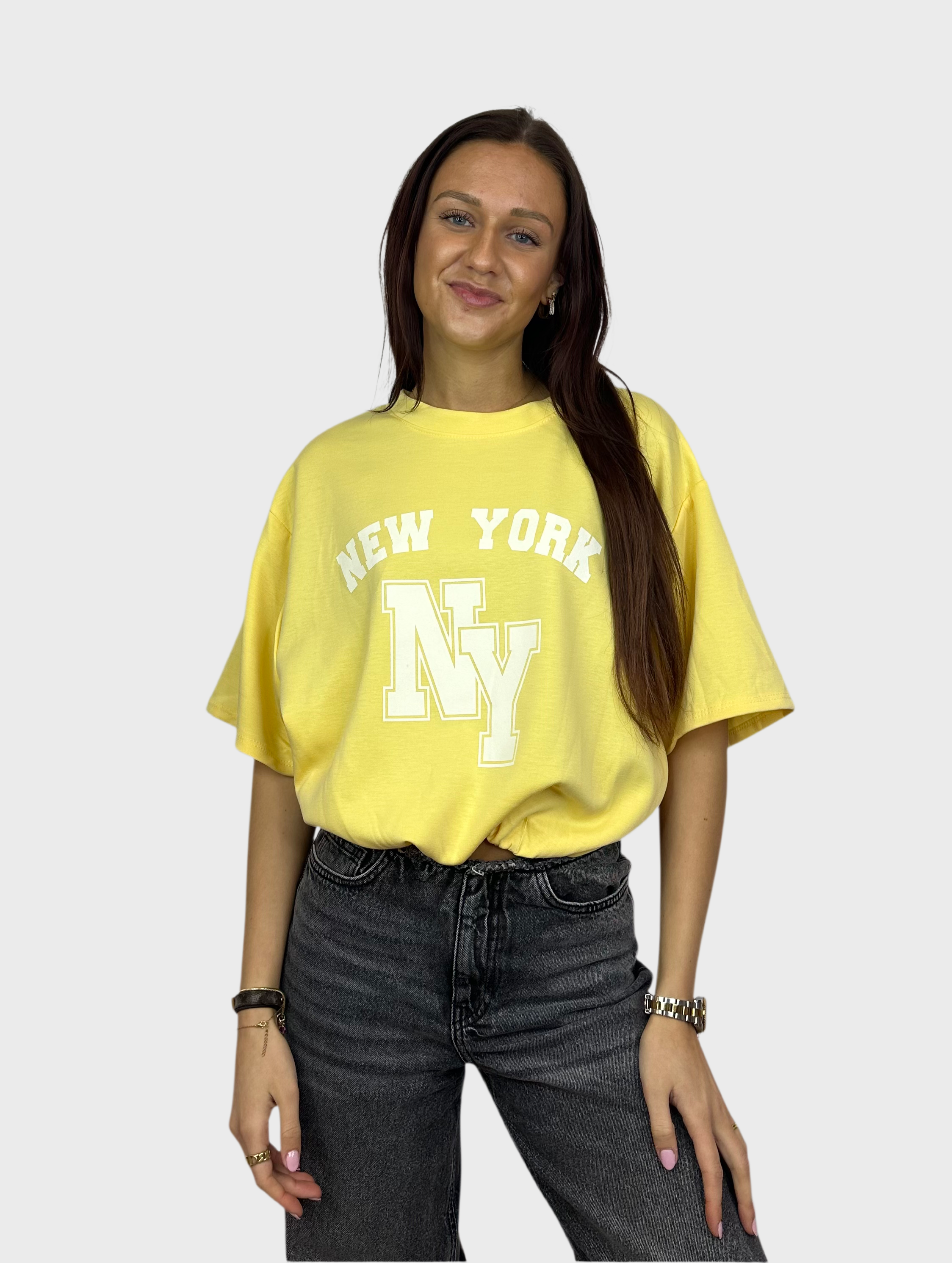 New York Top - Geel