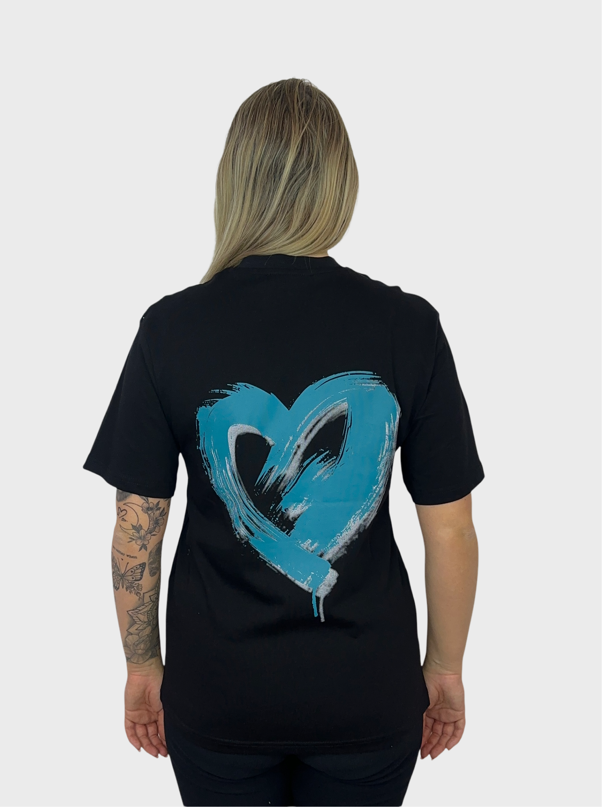 Love Hart T-Shirt - Zwart