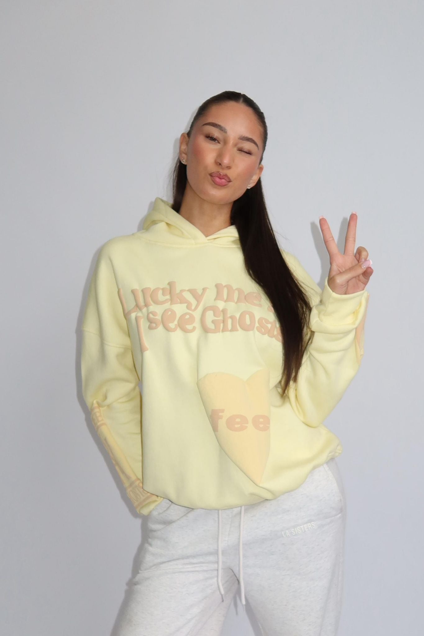 Lucky Me Hoodie - Butter Yellow