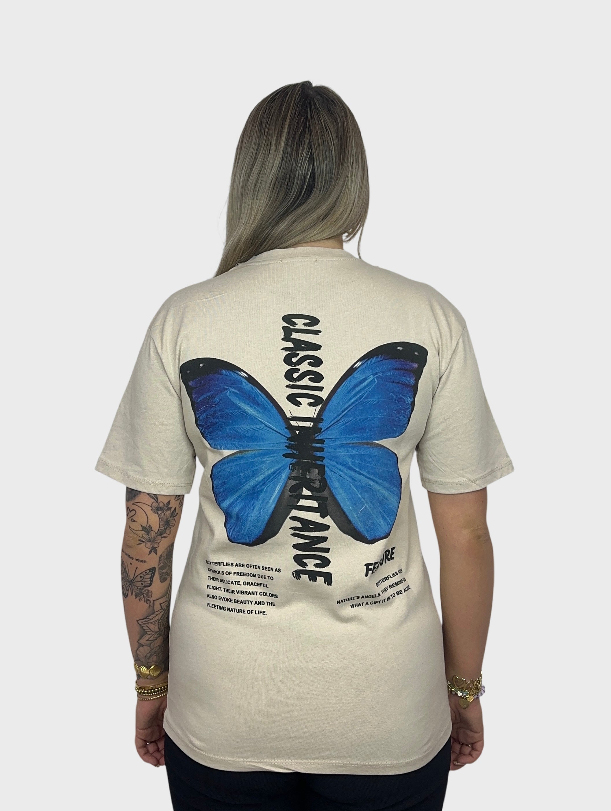 Classic Butterfly T-Shirt - Beige