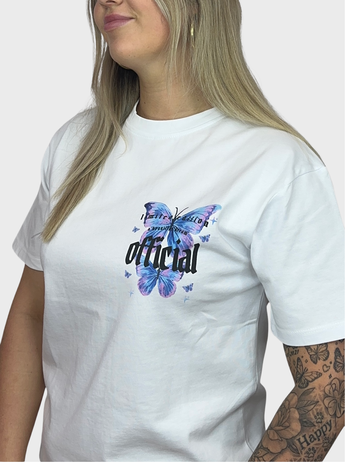 Official Butterfly T-Shirt - Wit