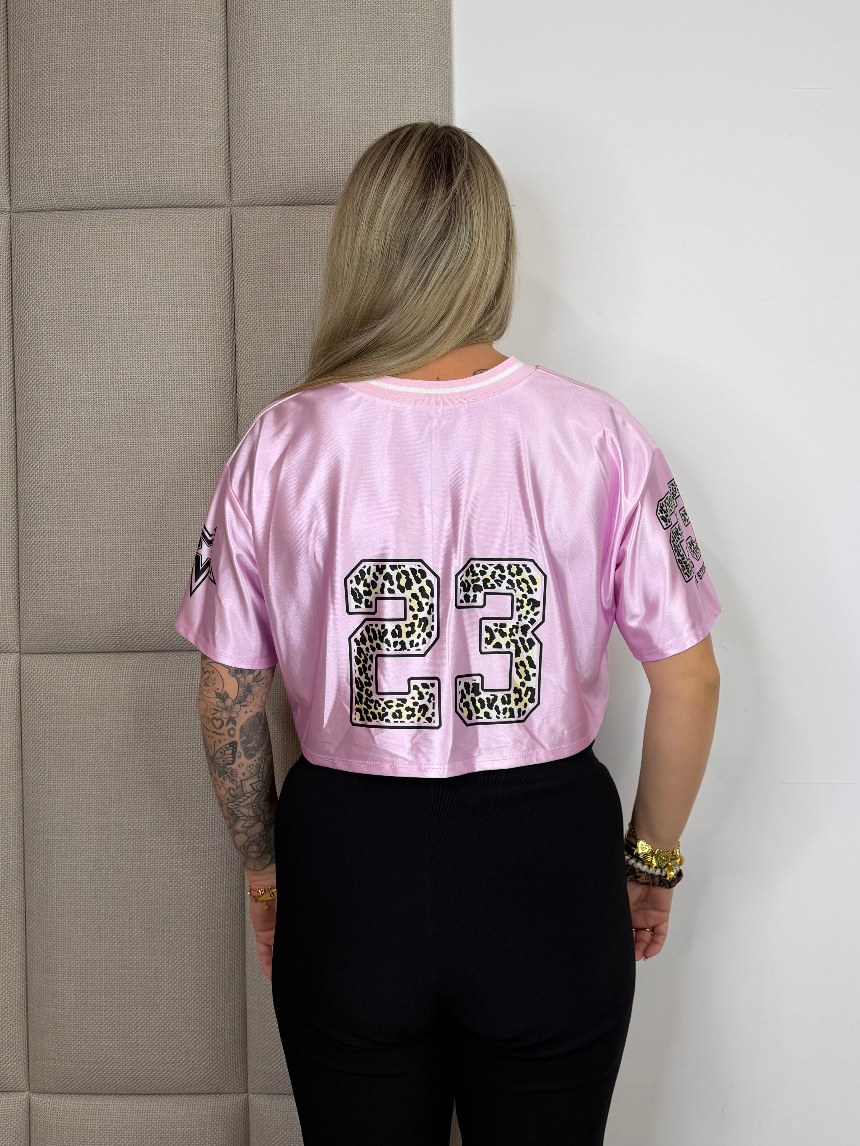 Genius Jersey Top - Licht Roze