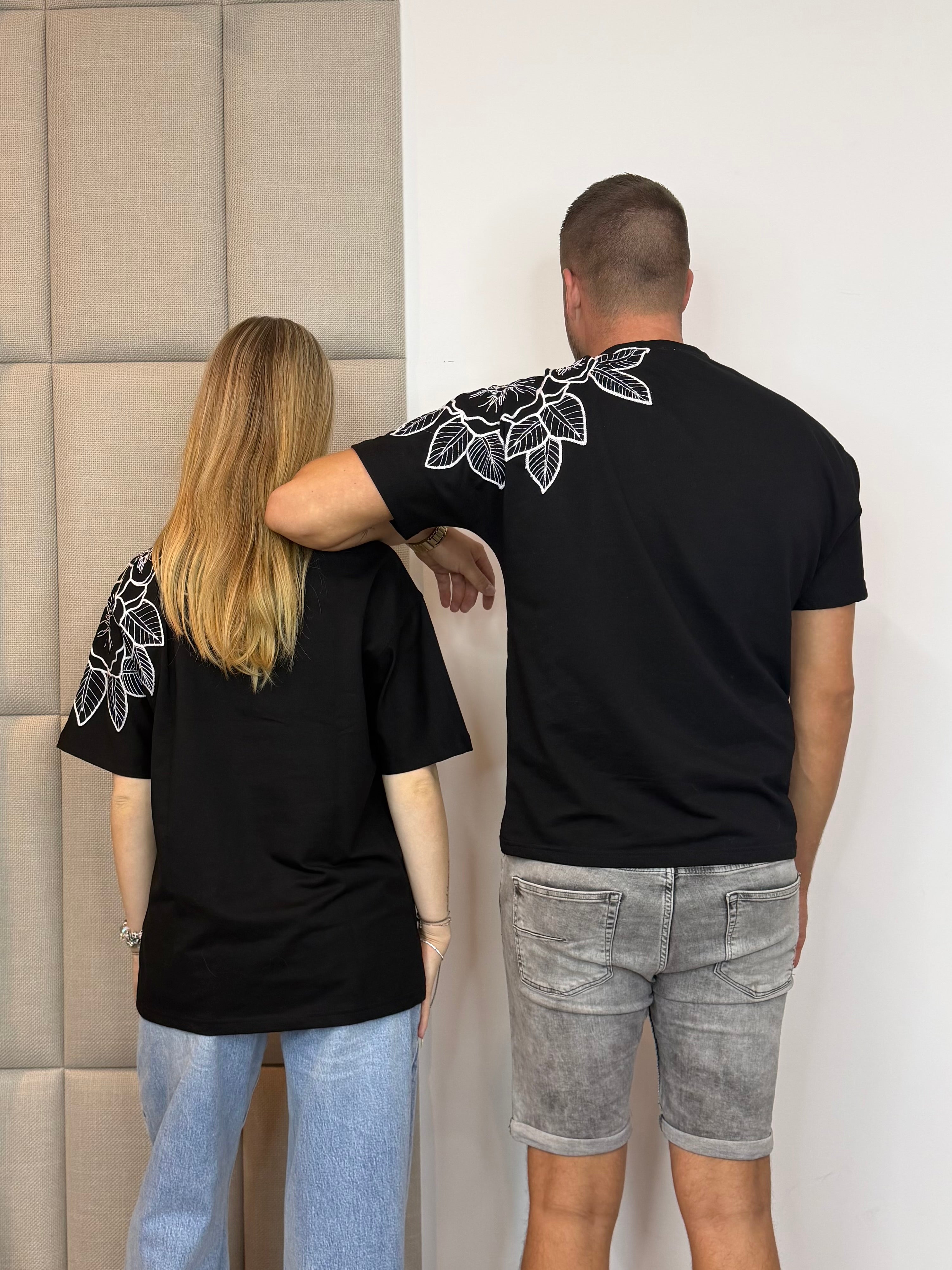 Big Flower T-Shirt - Zwart