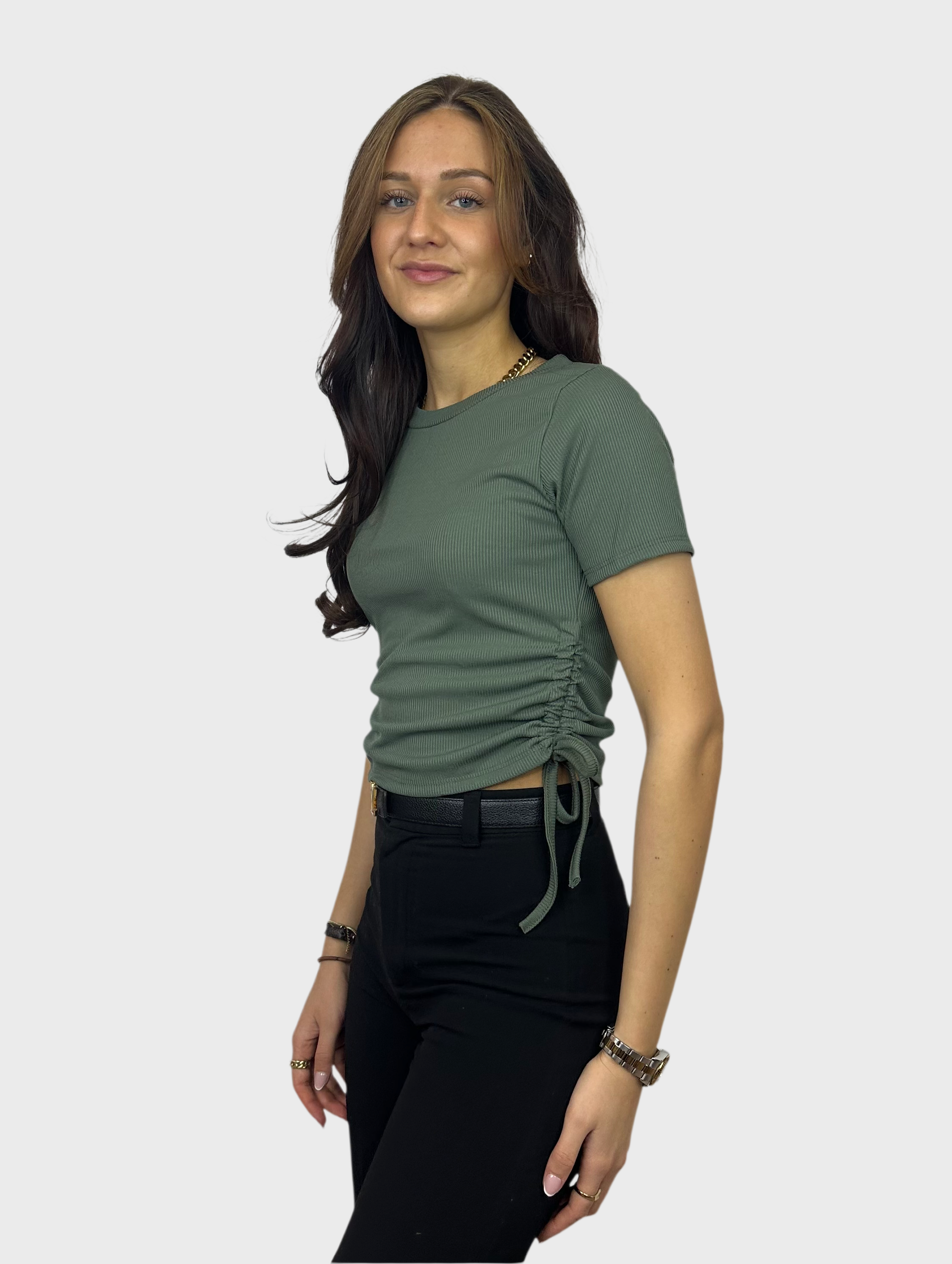Mandy Top - Army Groen