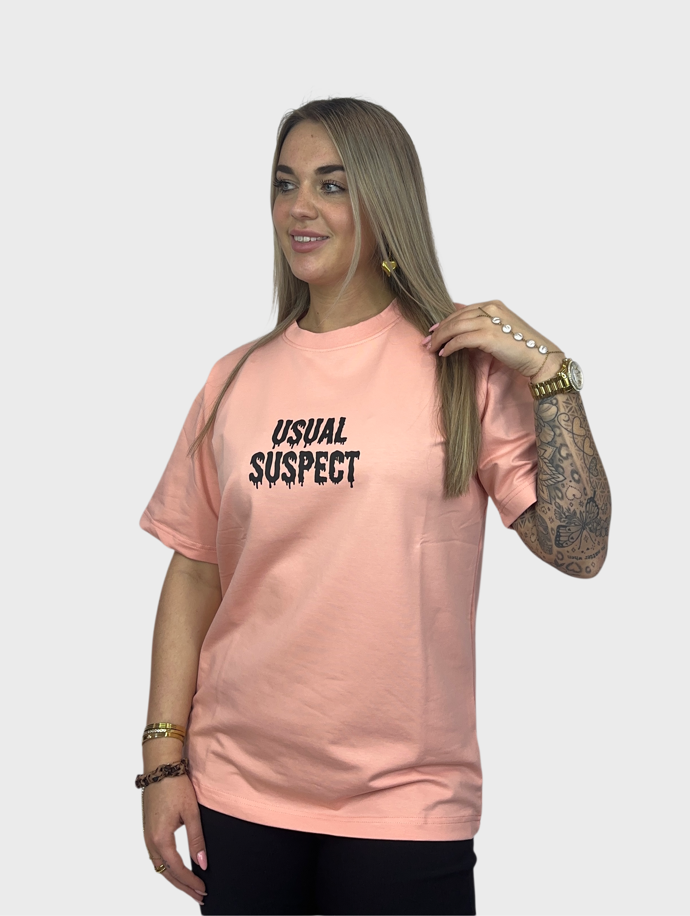 Usual Suspect T-Shirt - Peach