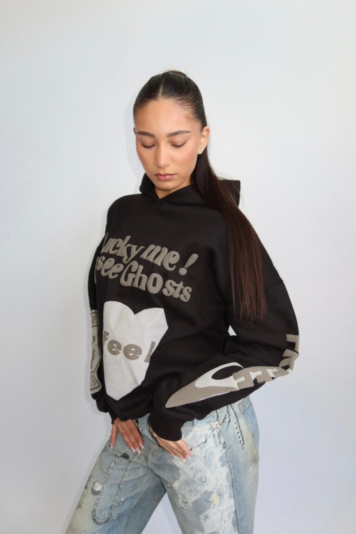 Lucky Me Hoodie - Zwart