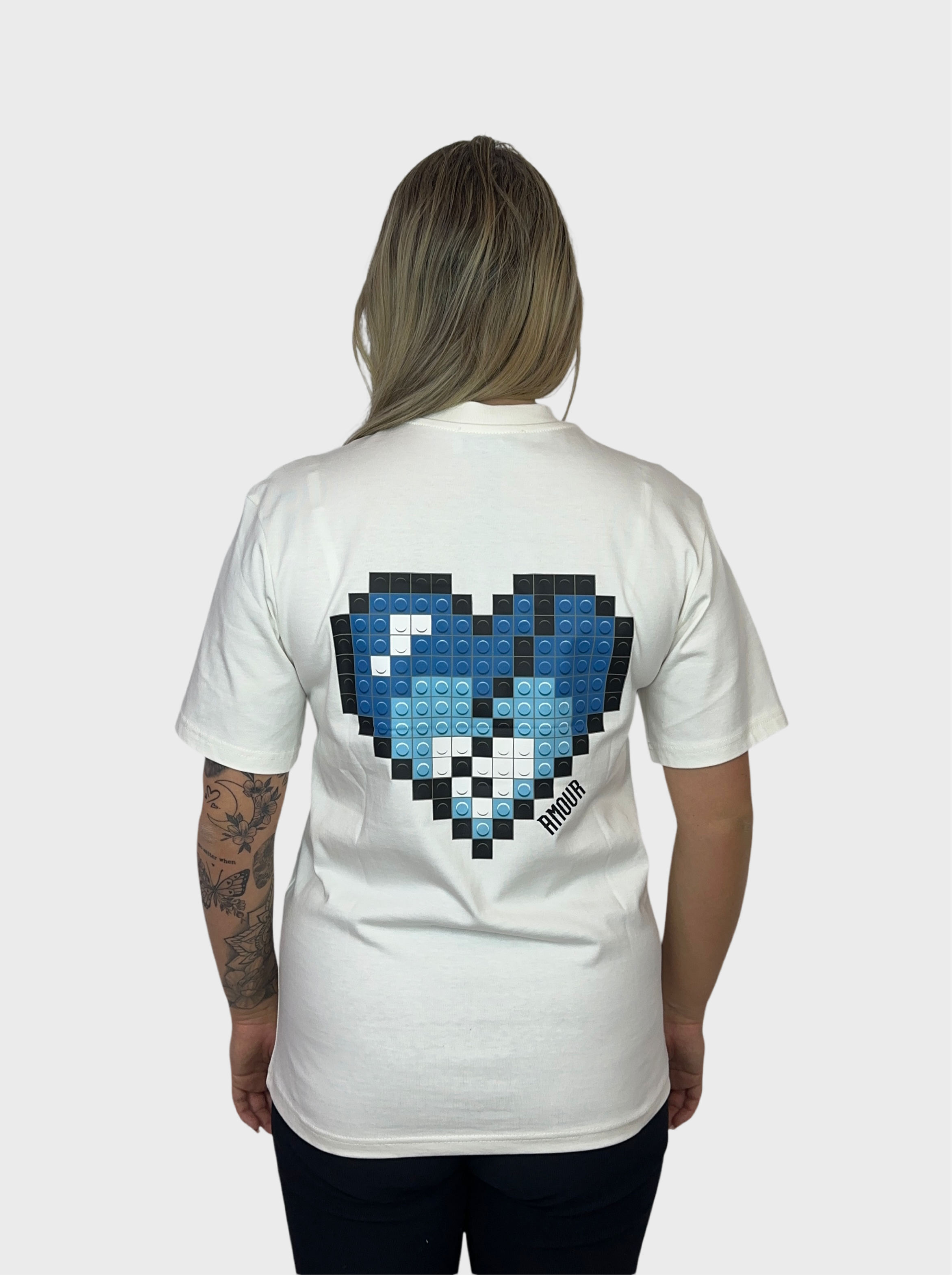 Blue Logo T-Shirt - Wit