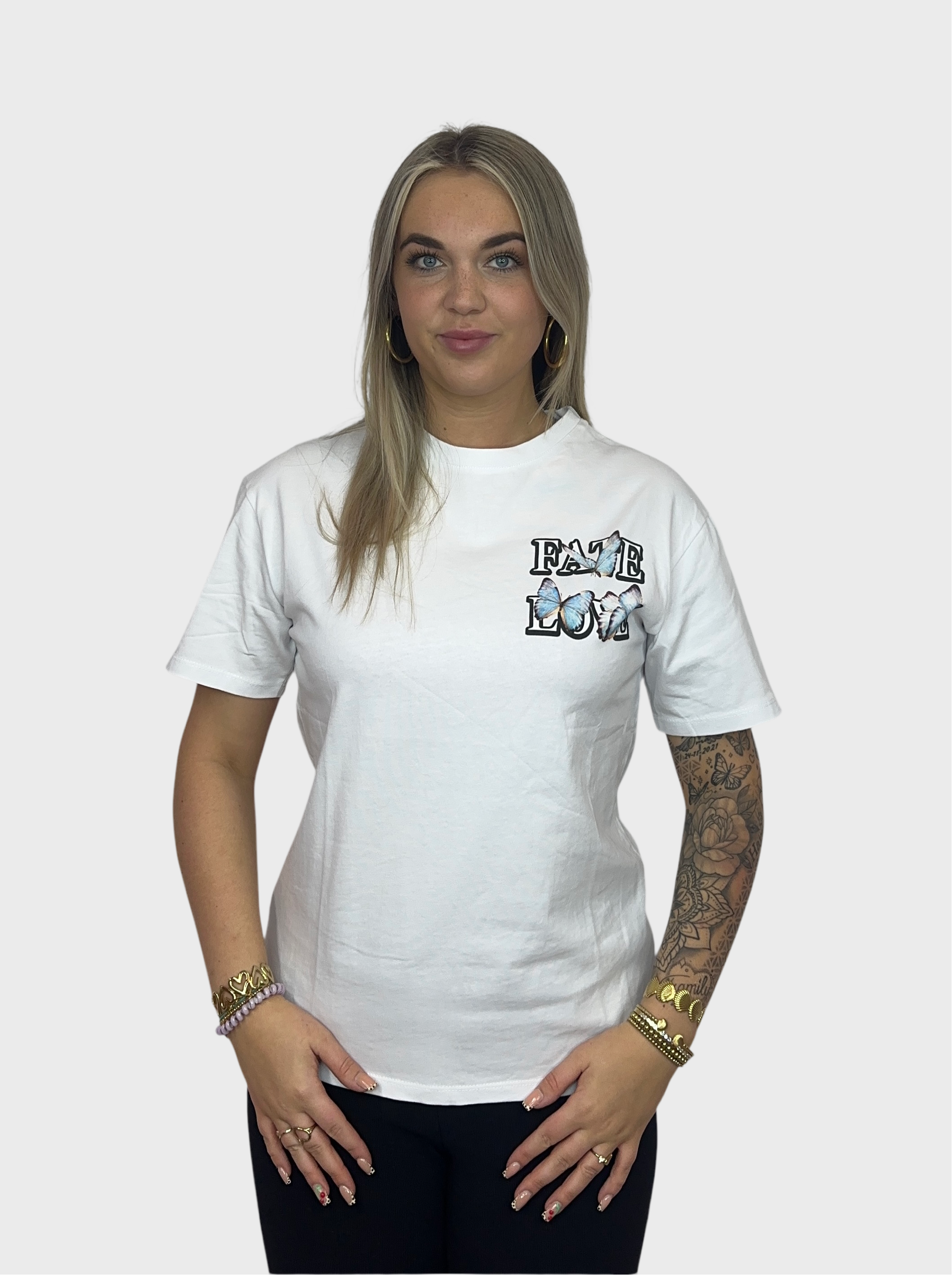 Fate Love Butterfly T-Shirt - Wit