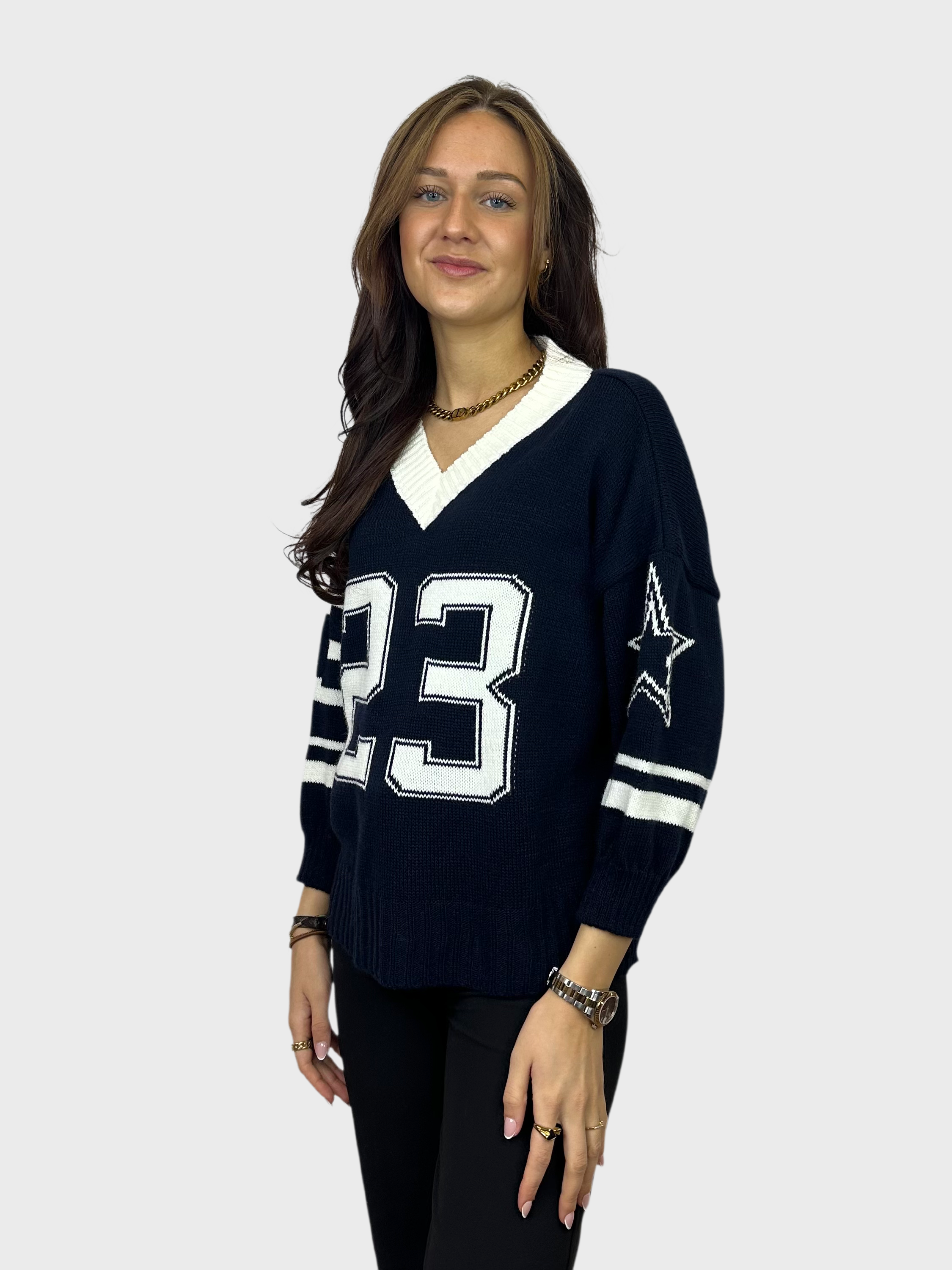 Stars 23 Sweater - Navy