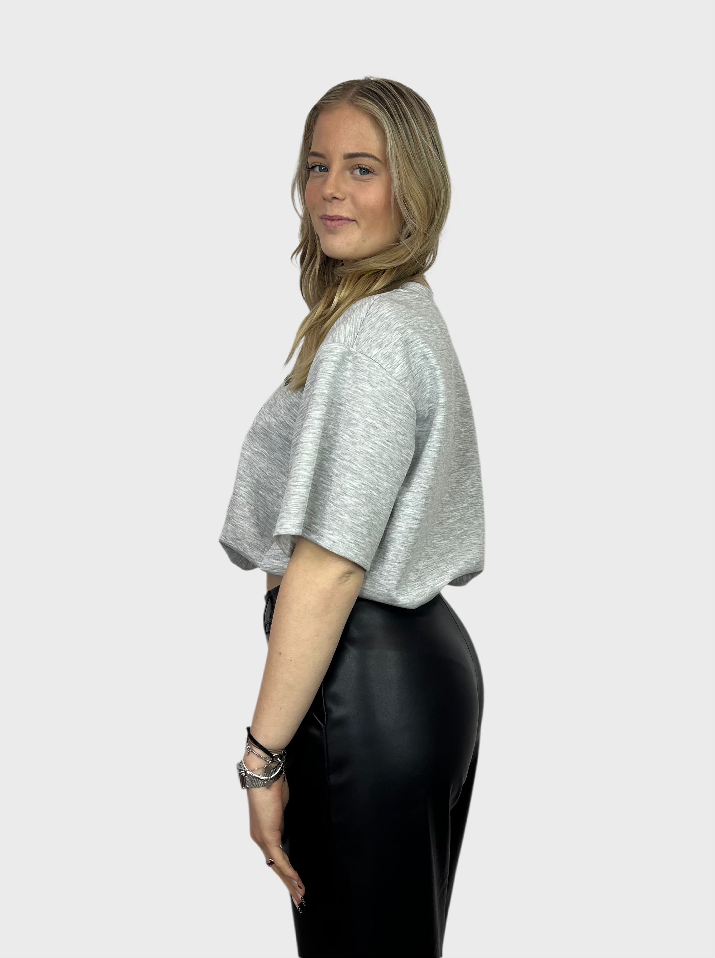 LA Leopard Top - Grijs