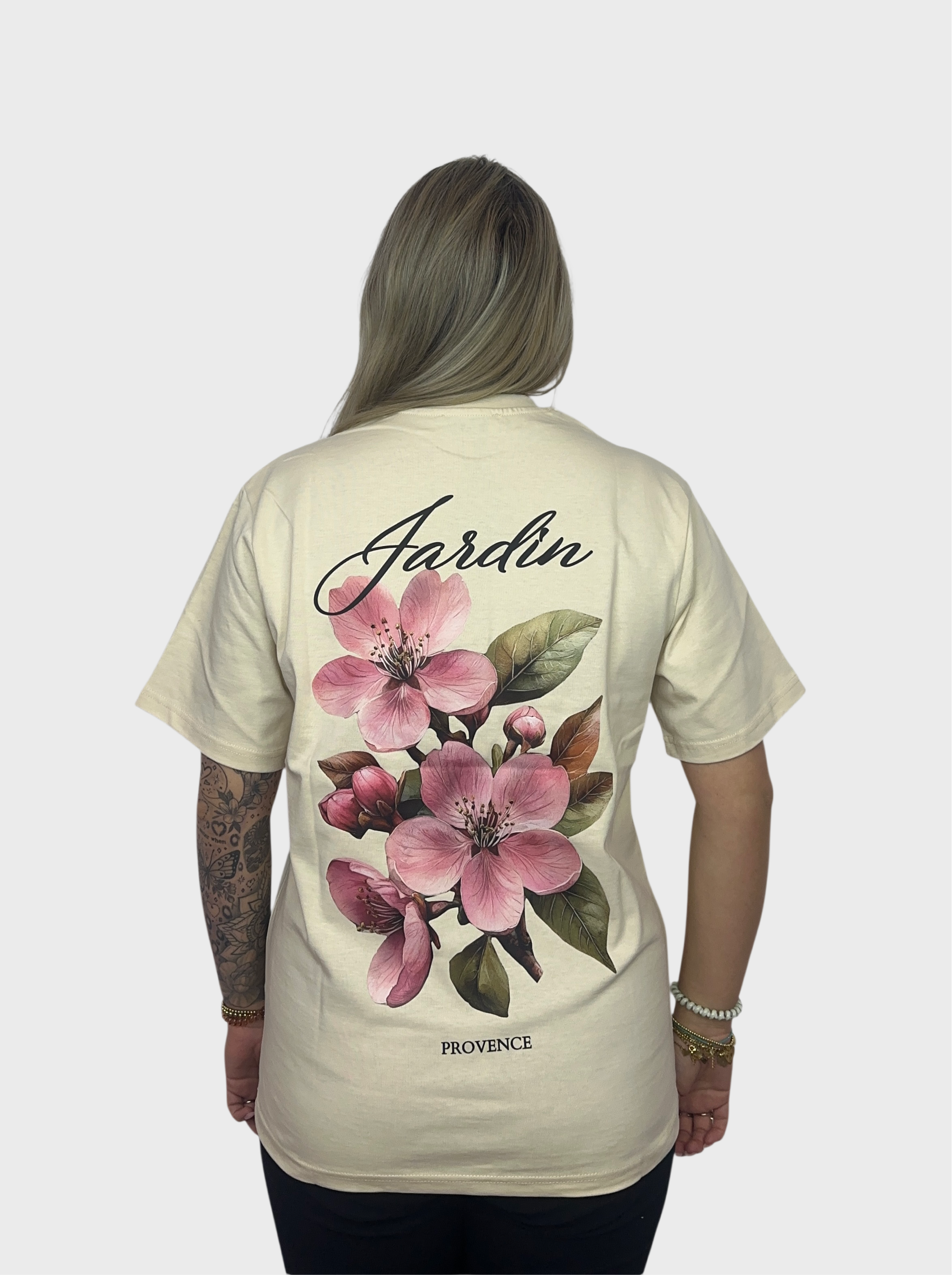 Jardin Flower T-Shirt - Beige
