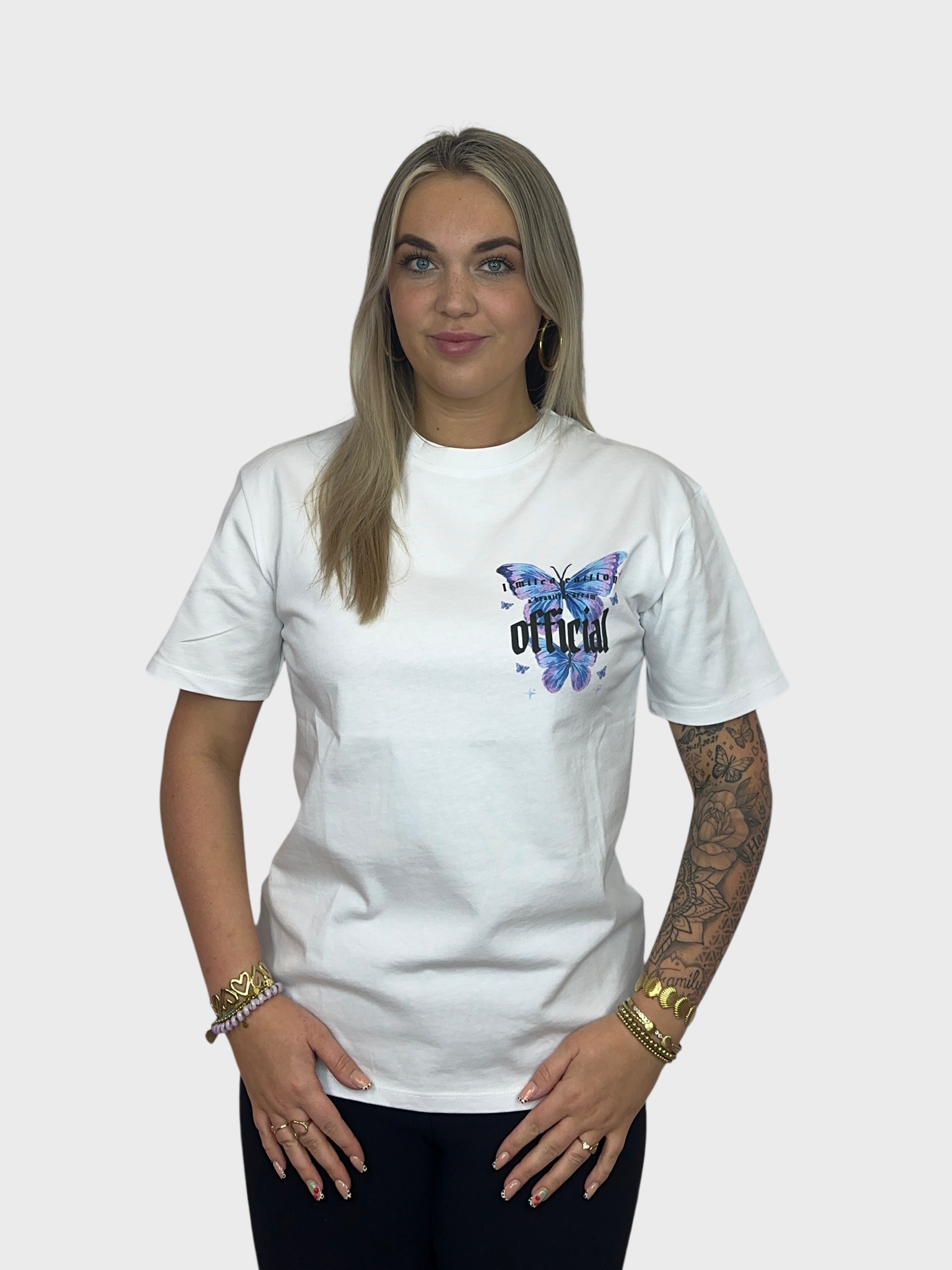 Official Butterfly T-Shirt - Wit
