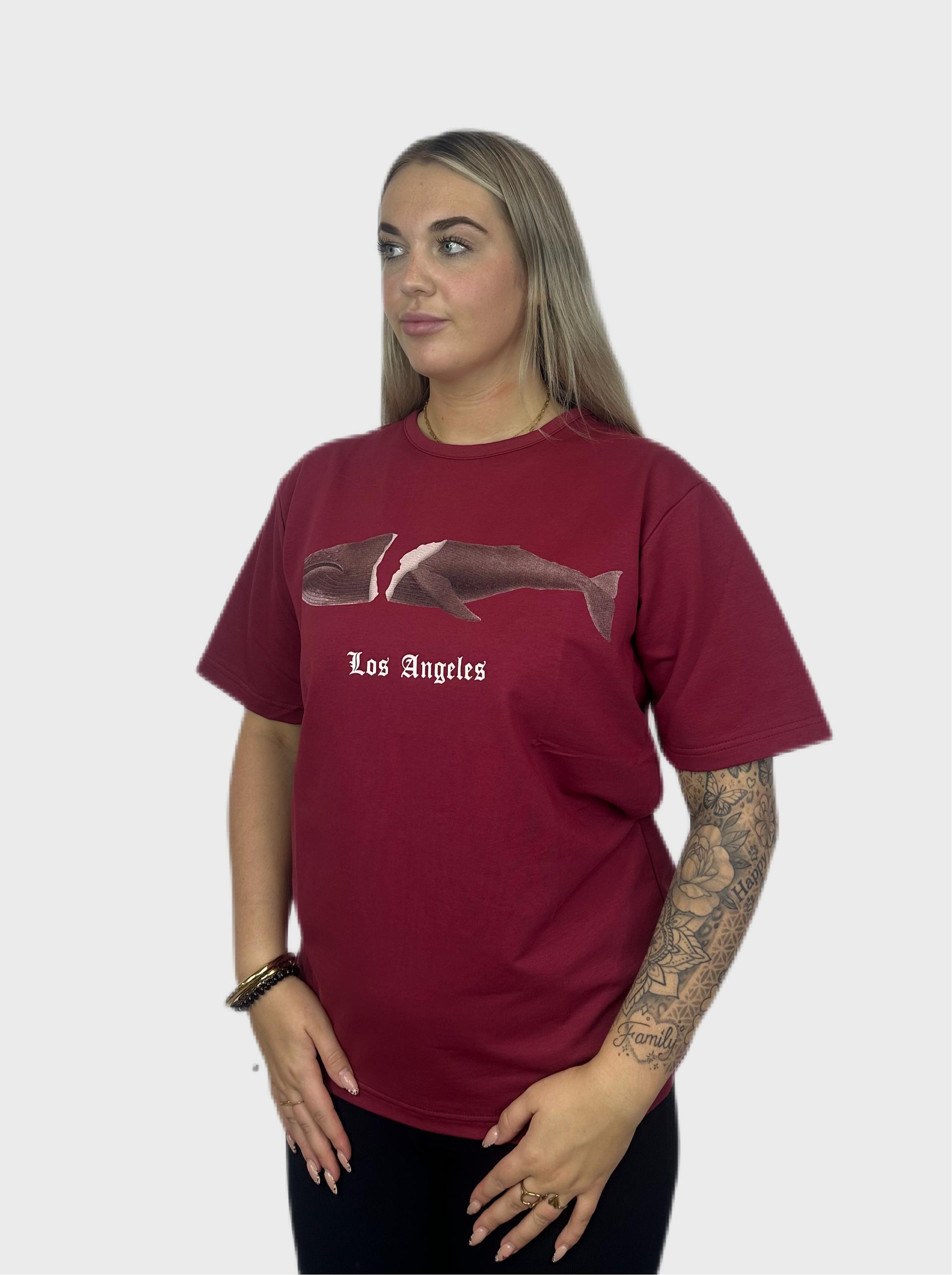 Los Angeles T-Shirt - Bordeaux