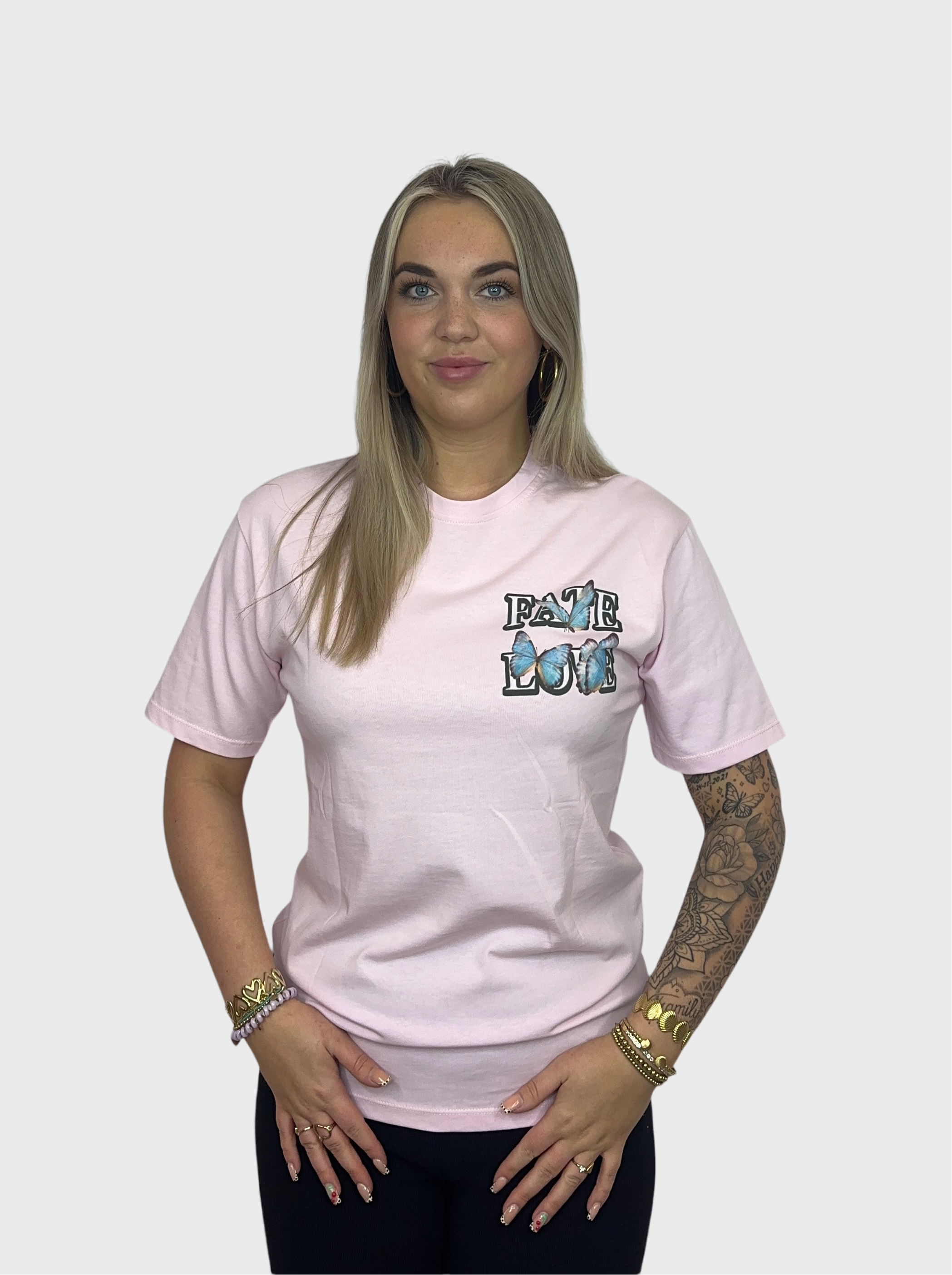 Fate Love Butterfly T-Shirt - Roze