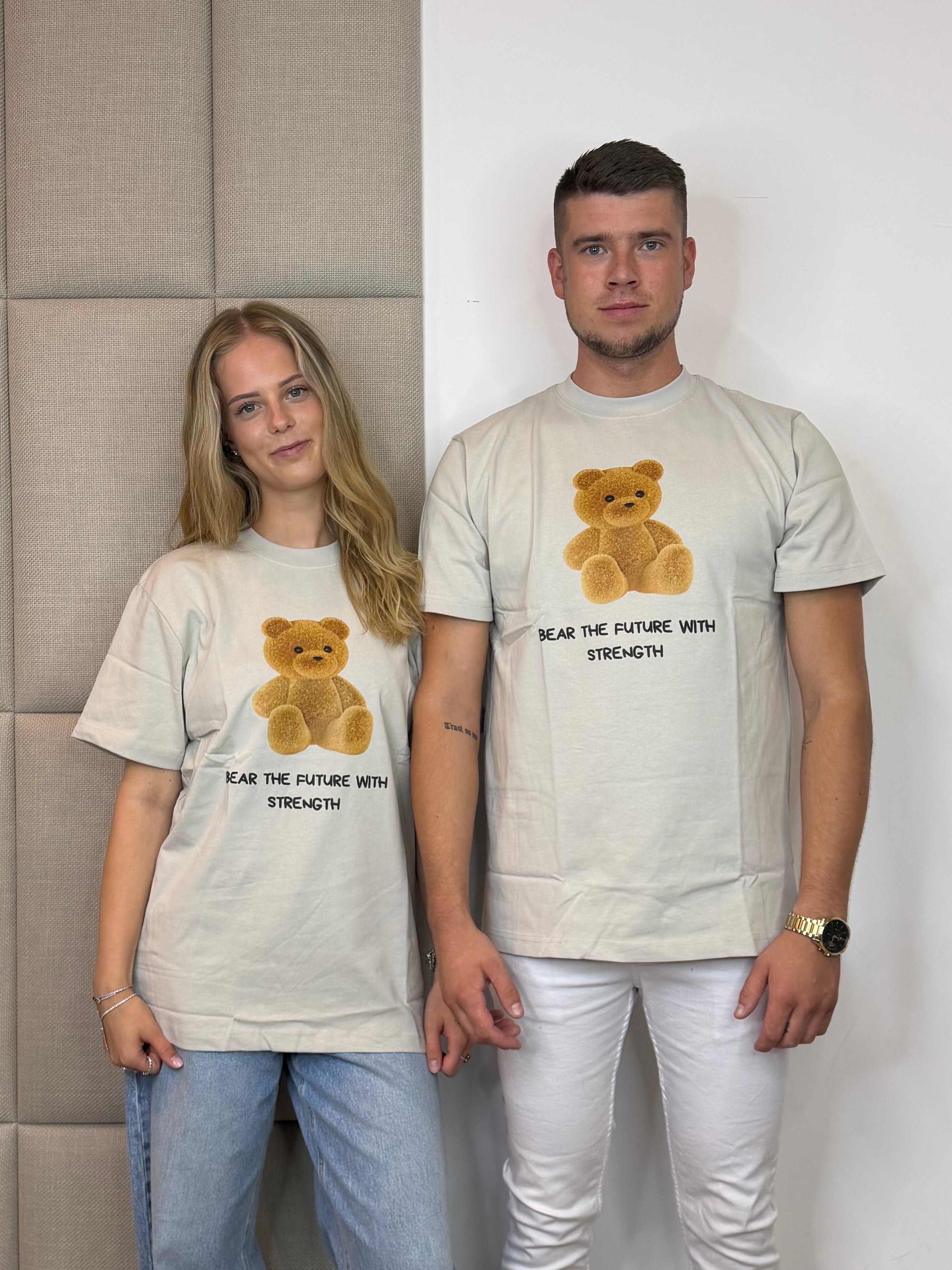 Teddy Bear T-Shirt - Licht Grijs