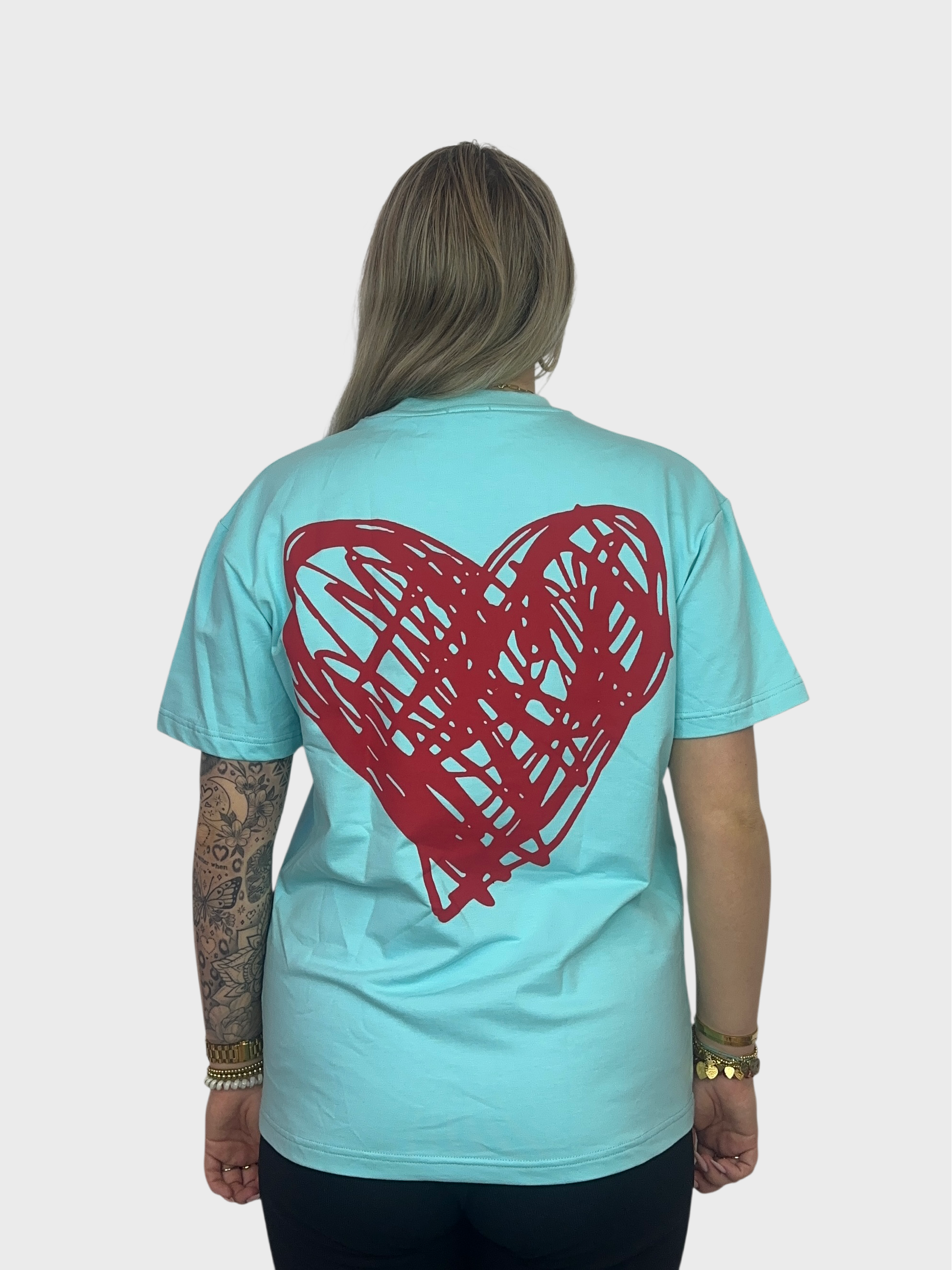 Love You T-Shirt - Blauw