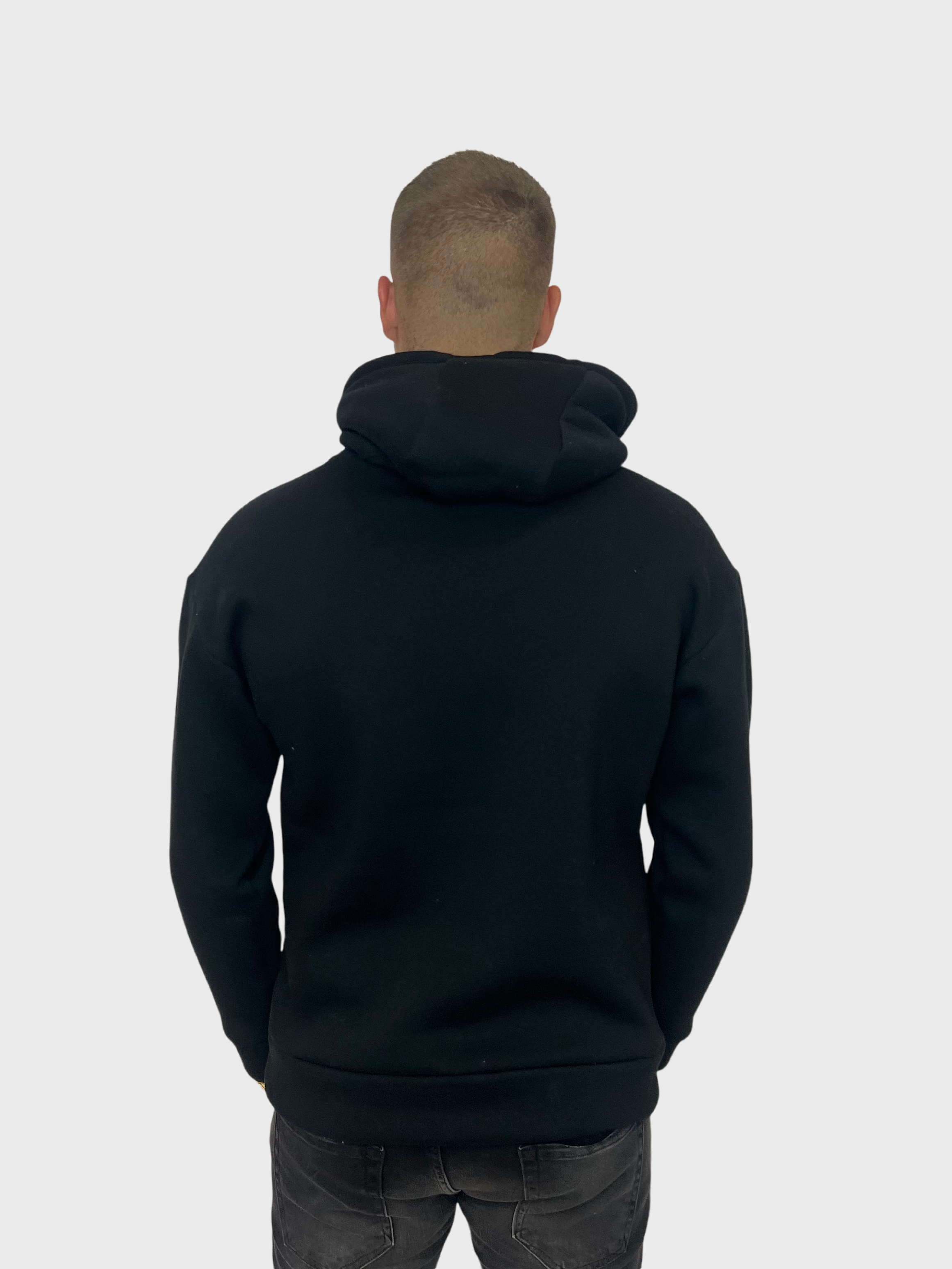 Eyes Heart Hoodie - Zwart met Blauw