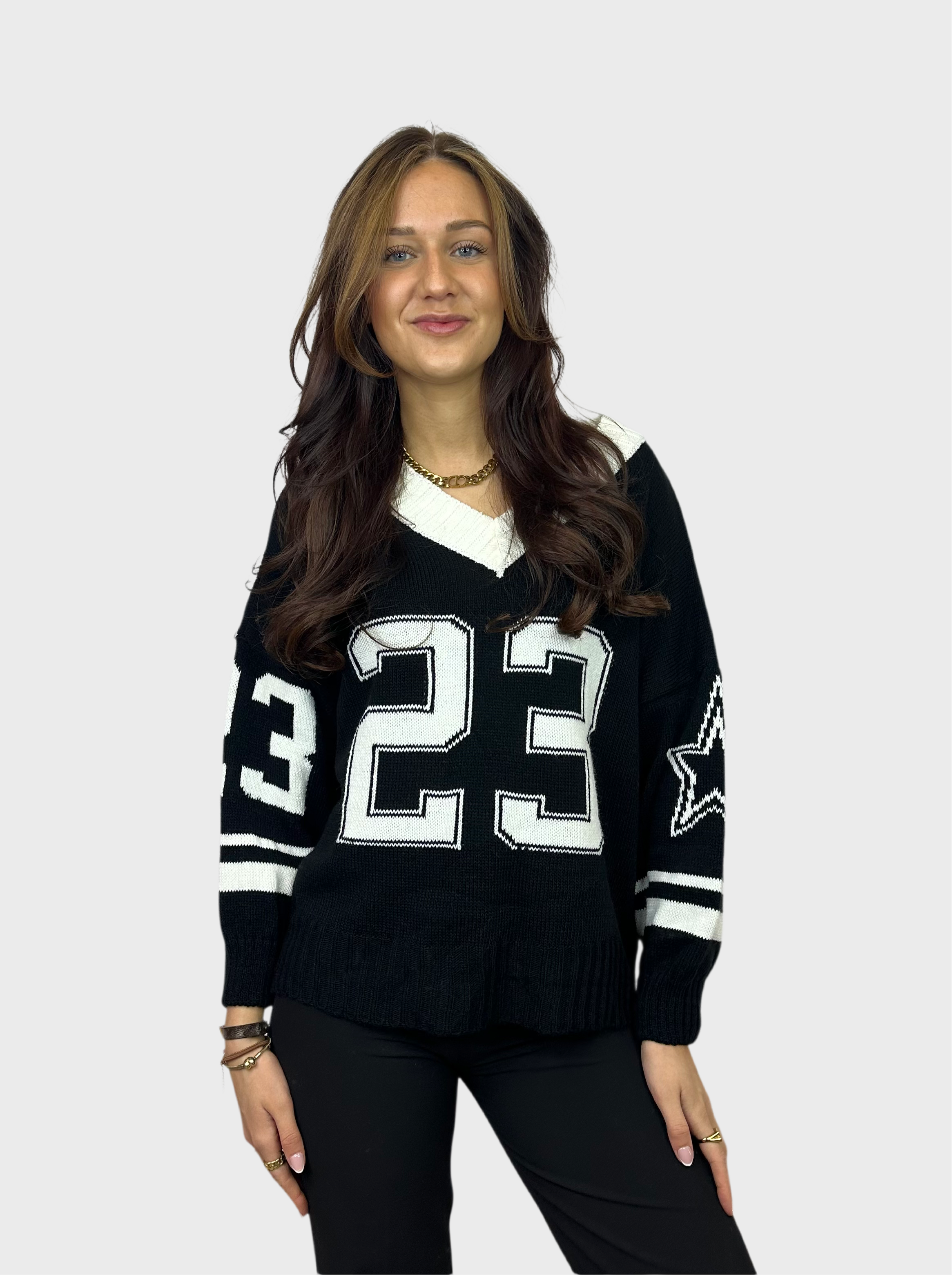 Stars 23 Sweater - Zwart