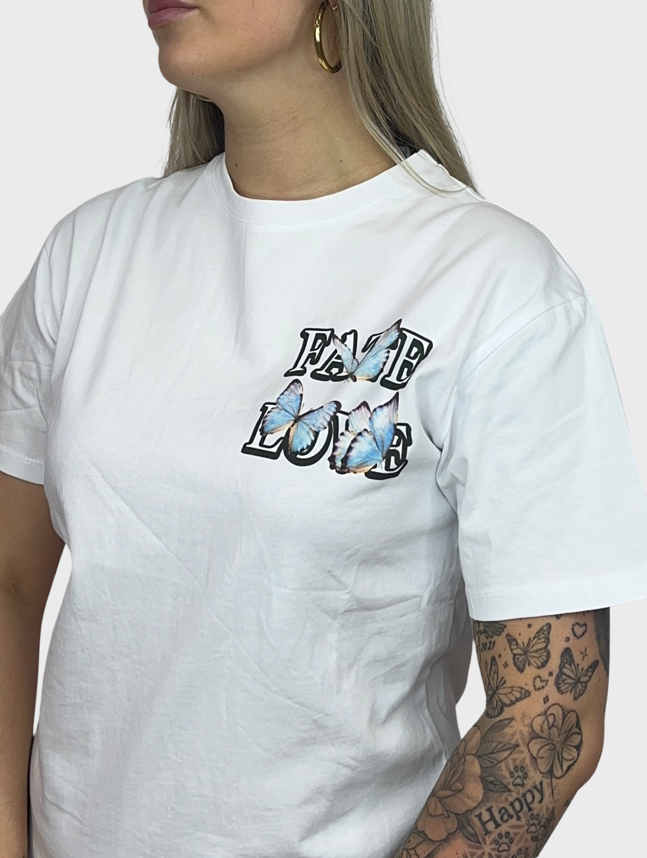 Fate Love Butterfly T-Shirt - Wit