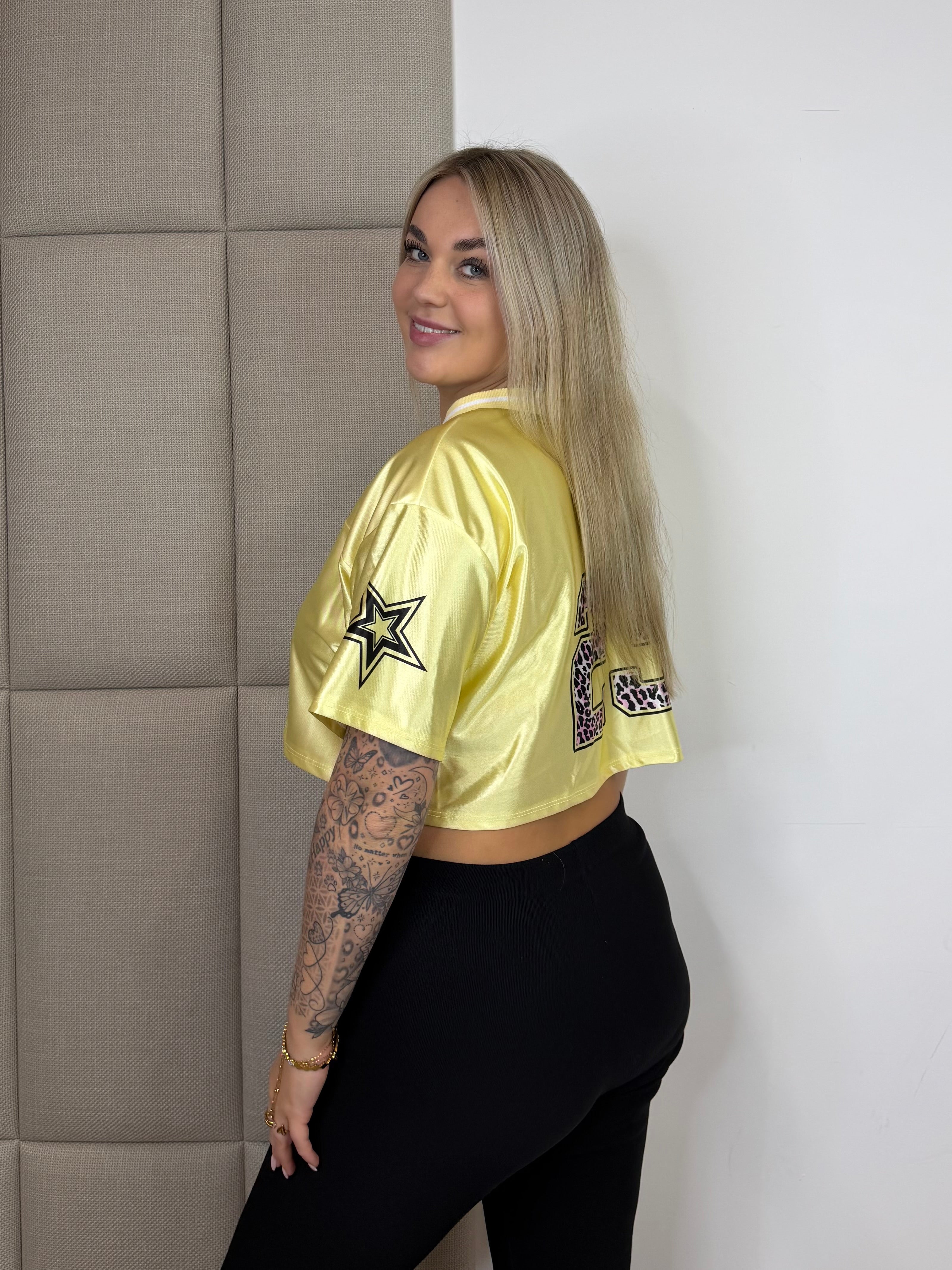 Genius Jersey Top - Geel