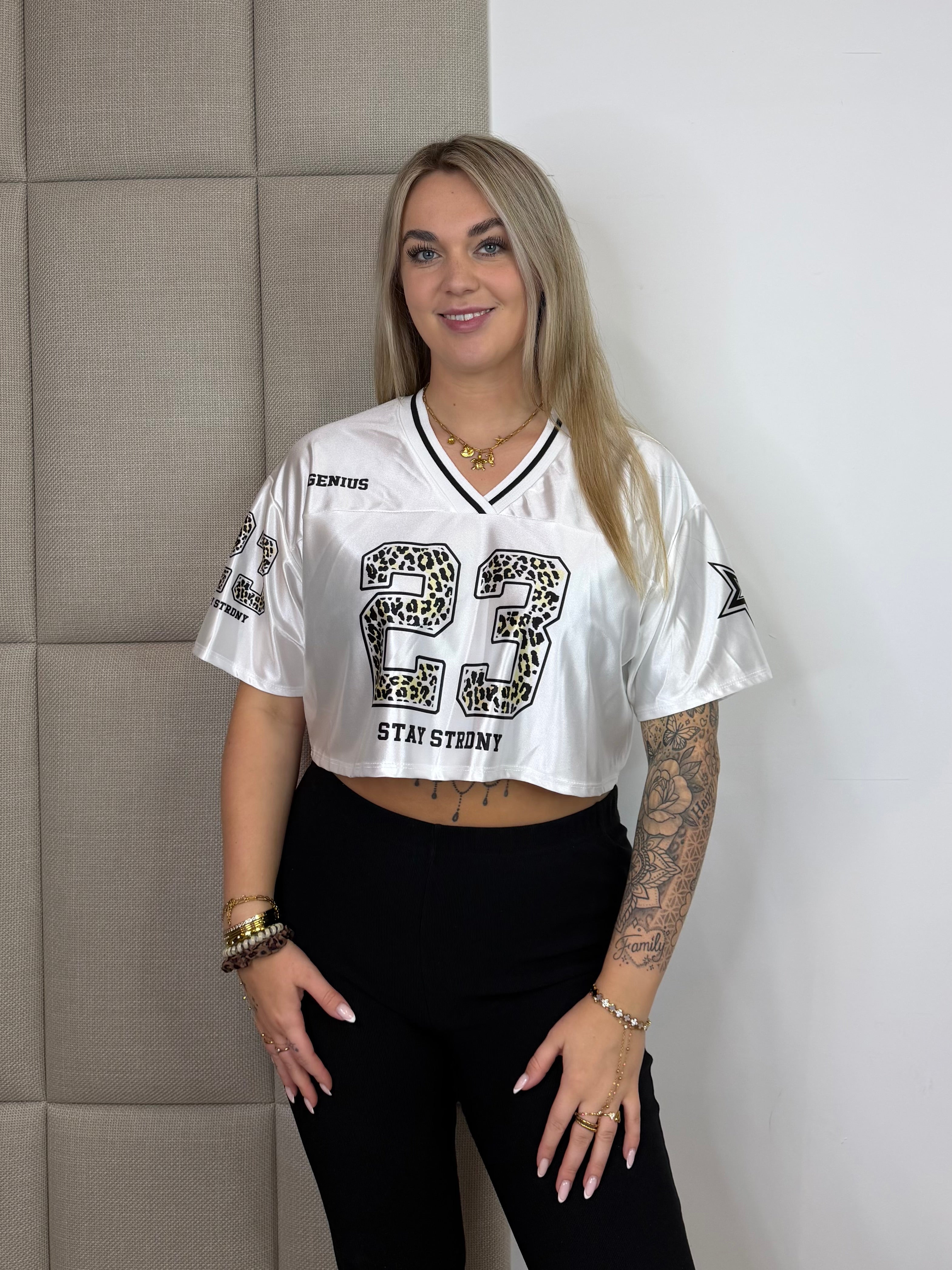 Genius Jersey Top - Wit